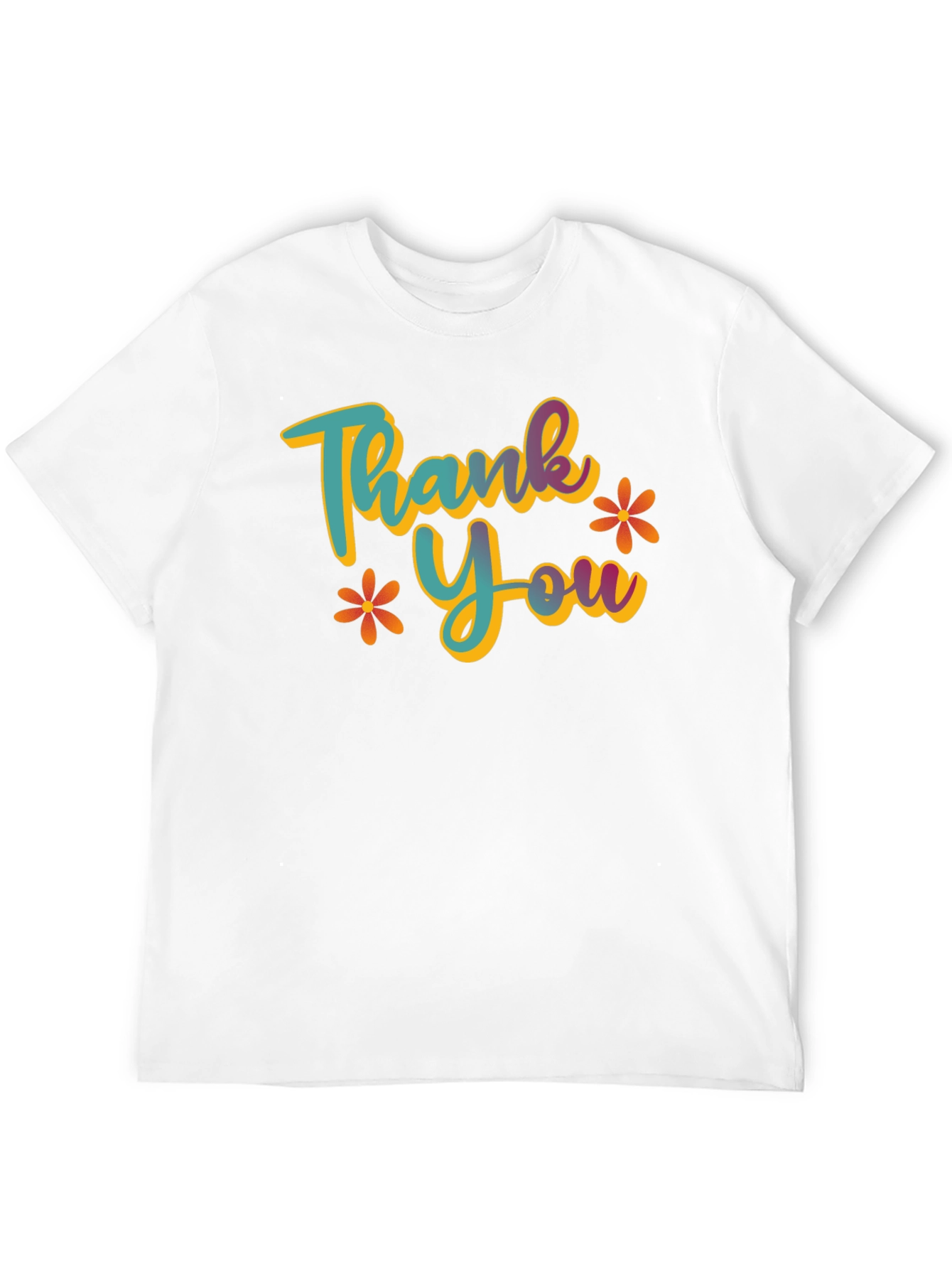 Thank You Graphic T-Shirt - Casual Black Tee