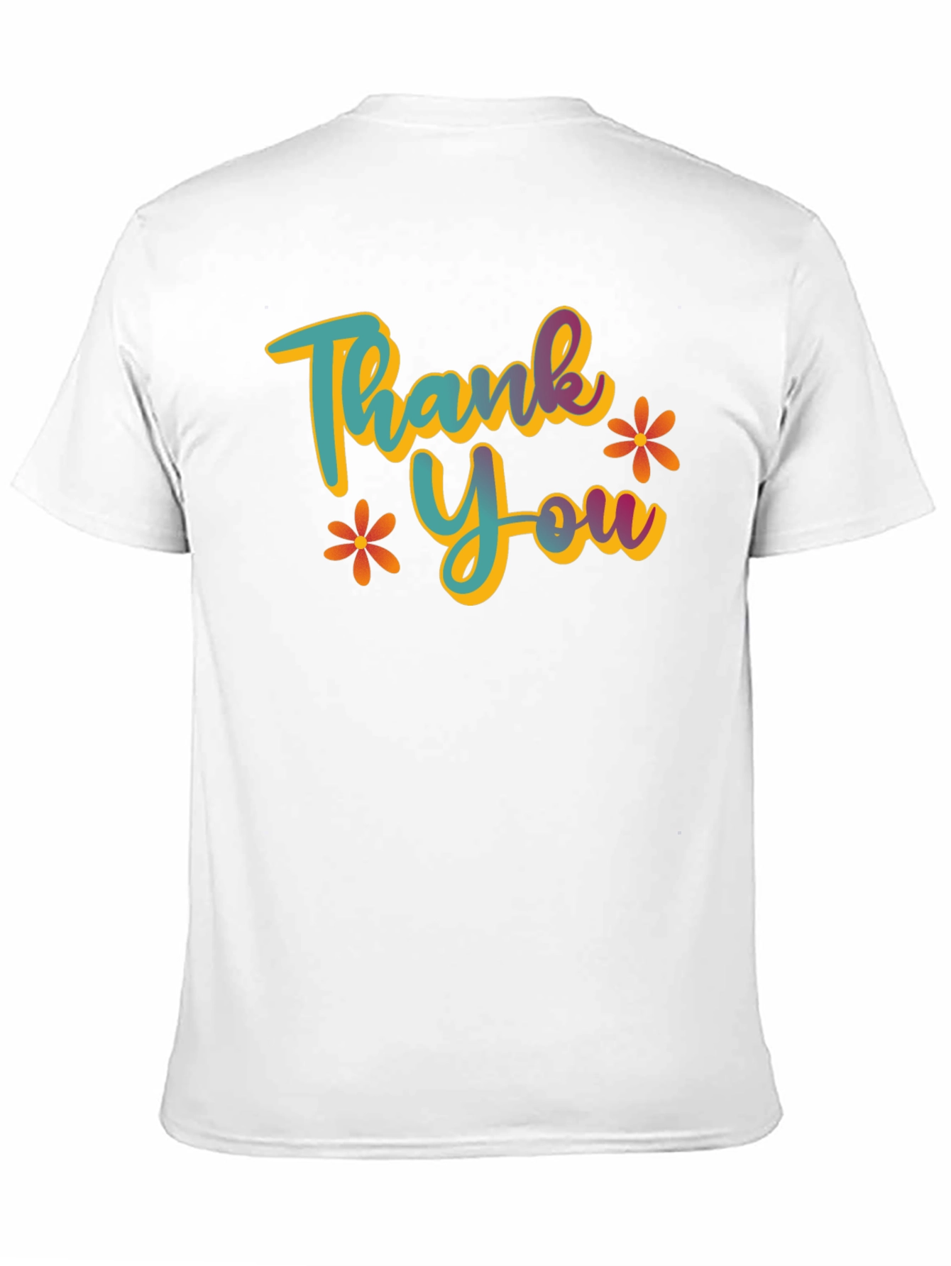 Thank You Graphic T-Shirt - Casual Black Tee