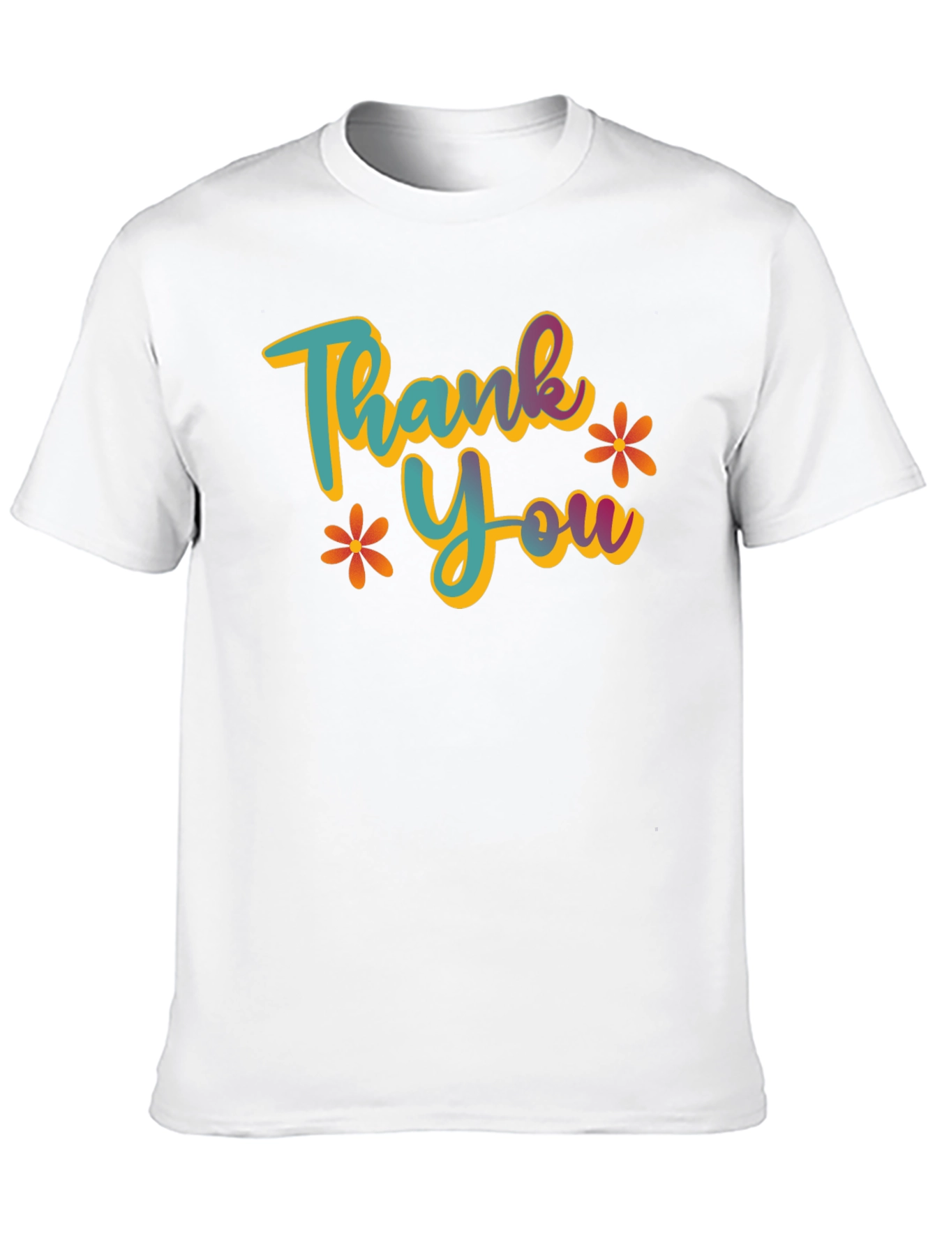 Thank You Graphic T-Shirt - Casual Black Tee