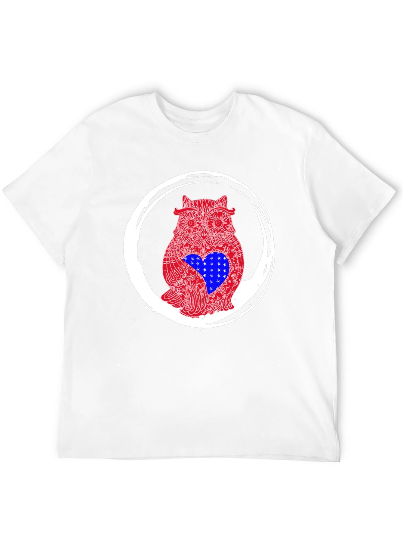 Owl USA Heart Graphic Tee
