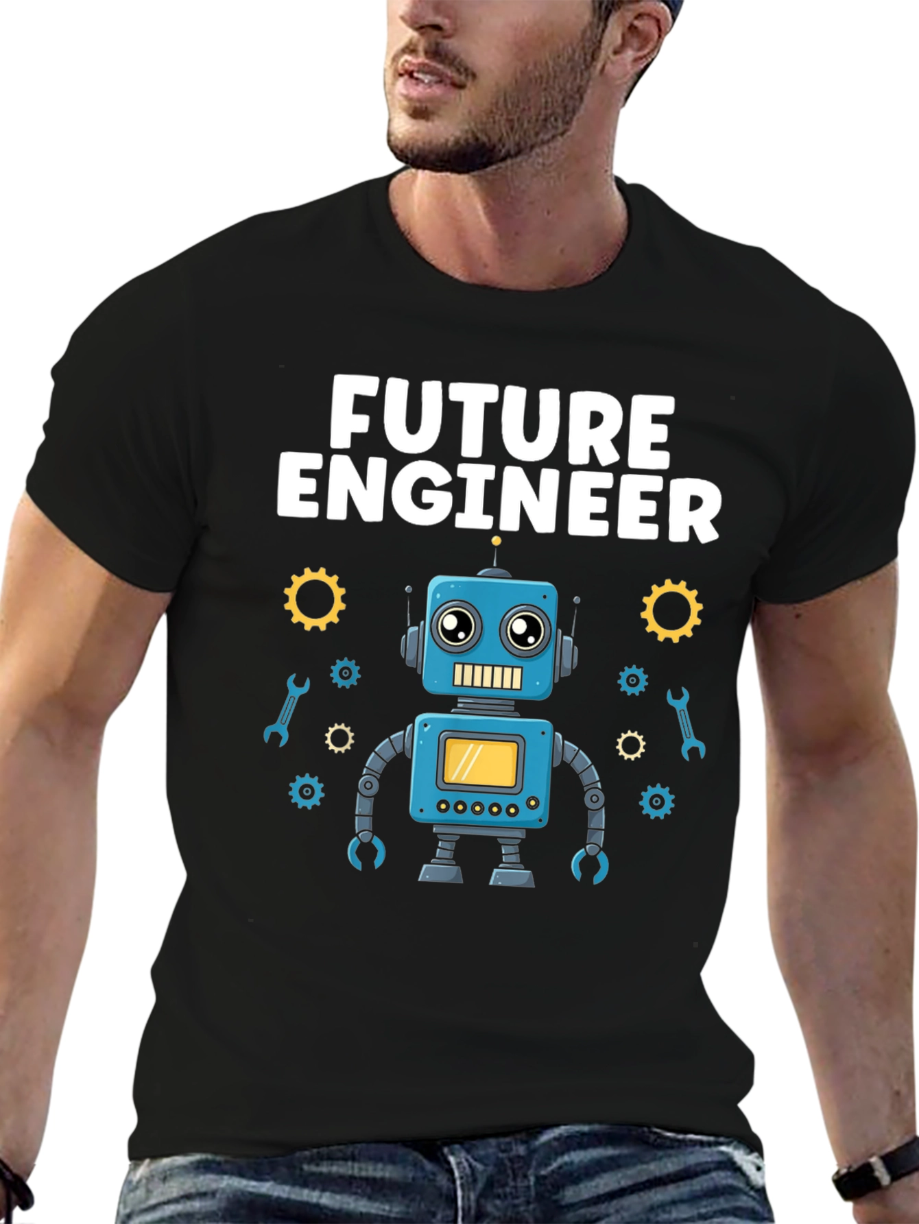 Future Engineer Robot T-Shirt - Gift for Kids