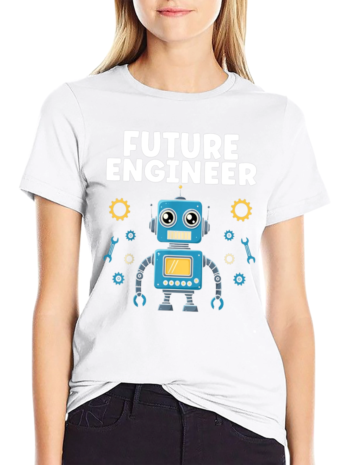 Future Engineer Robot T-Shirt - Gift for Kids