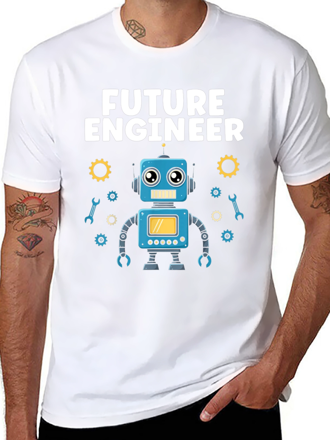 Future Engineer Robot T-Shirt - Gift for Kids
