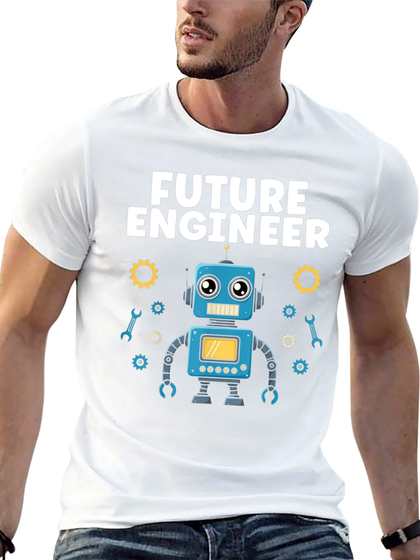 Future Engineer Robot T-Shirt - Gift for Kids