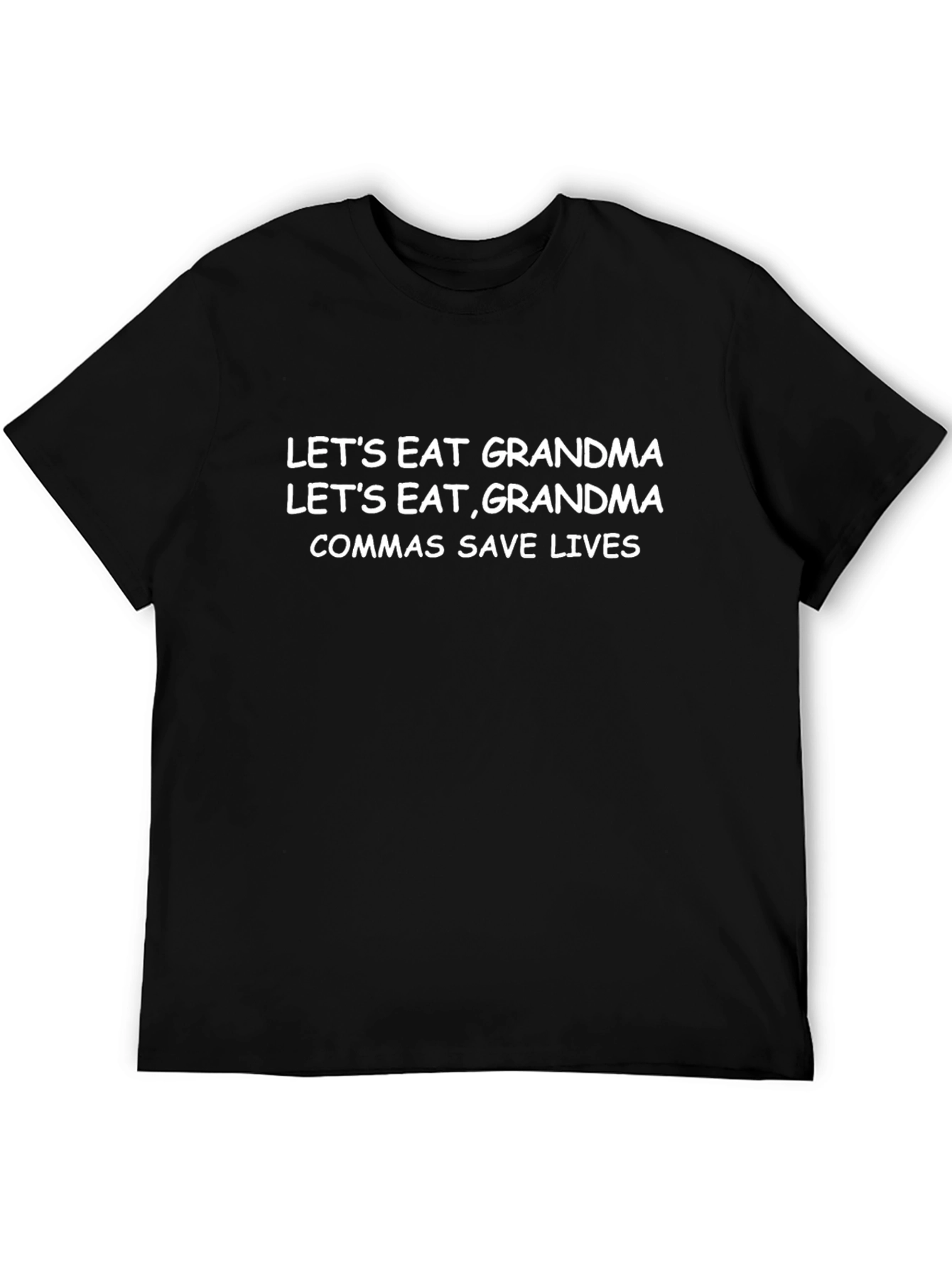 Comma Saves Lives Black T-Shirt