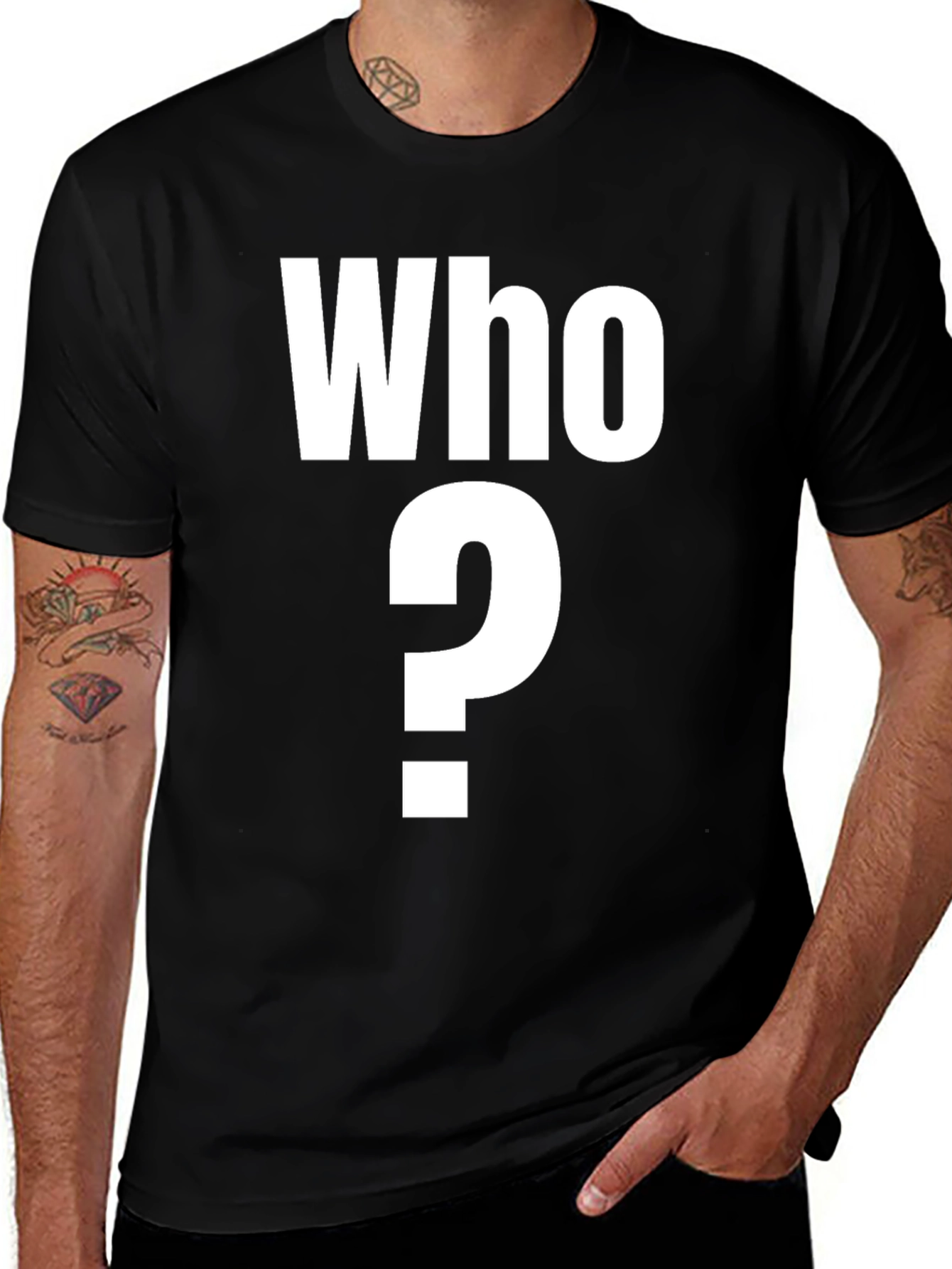 Who? Graphic T-Shirt - Bold Statement Tee