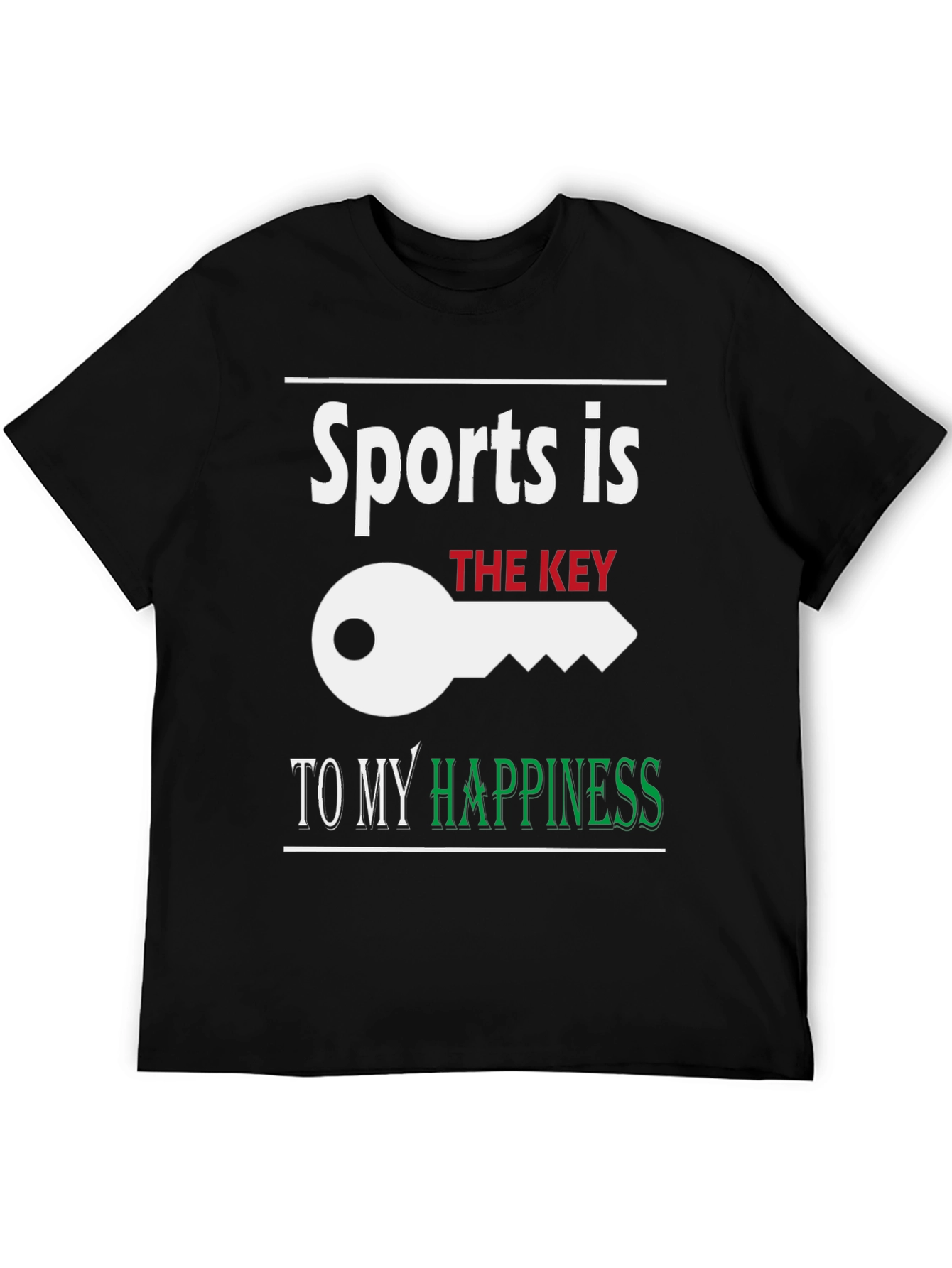 Sports is the Key to My Happiness T-Shirt