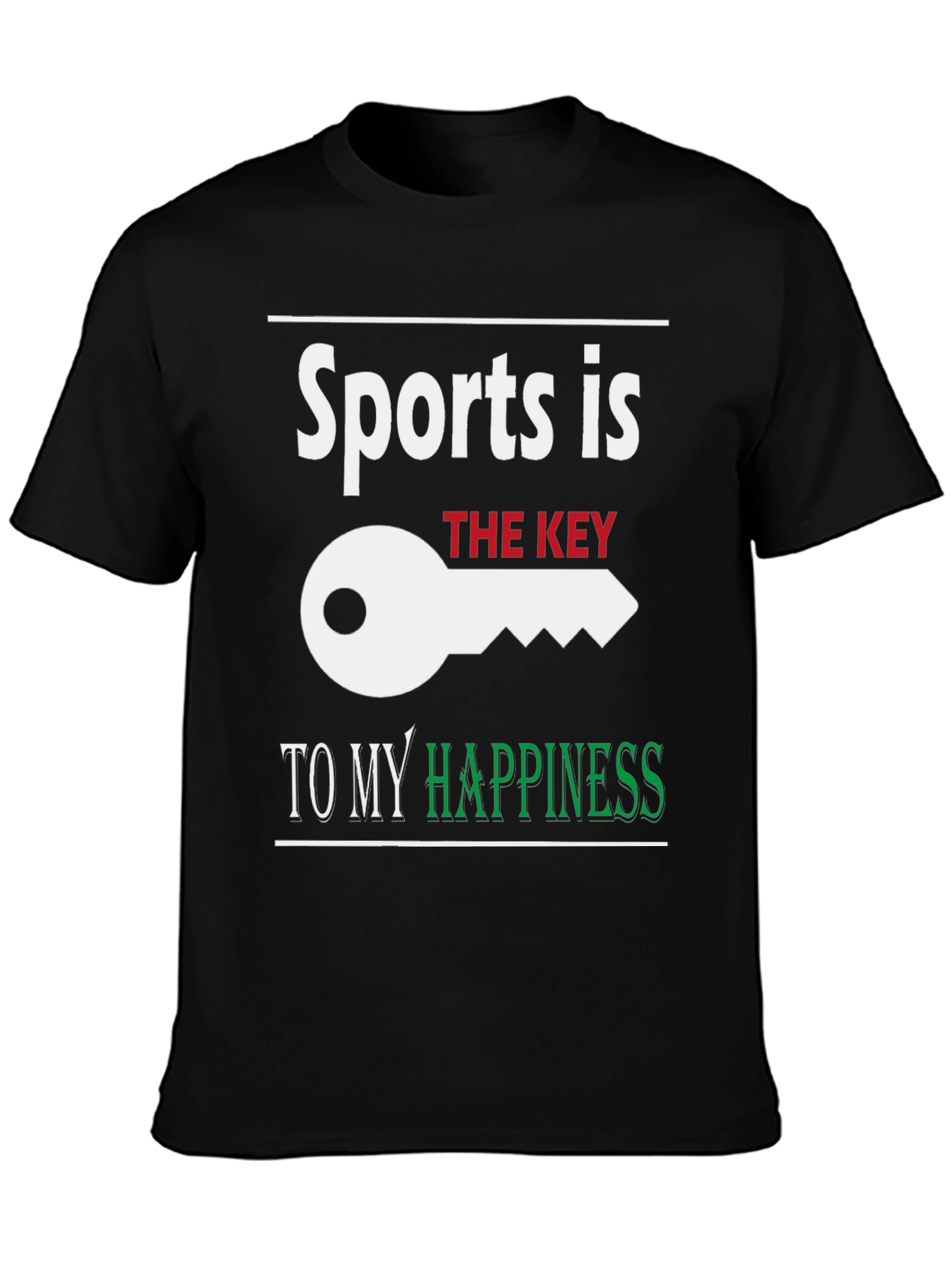 Sports is the Key to My Happiness T-Shirt