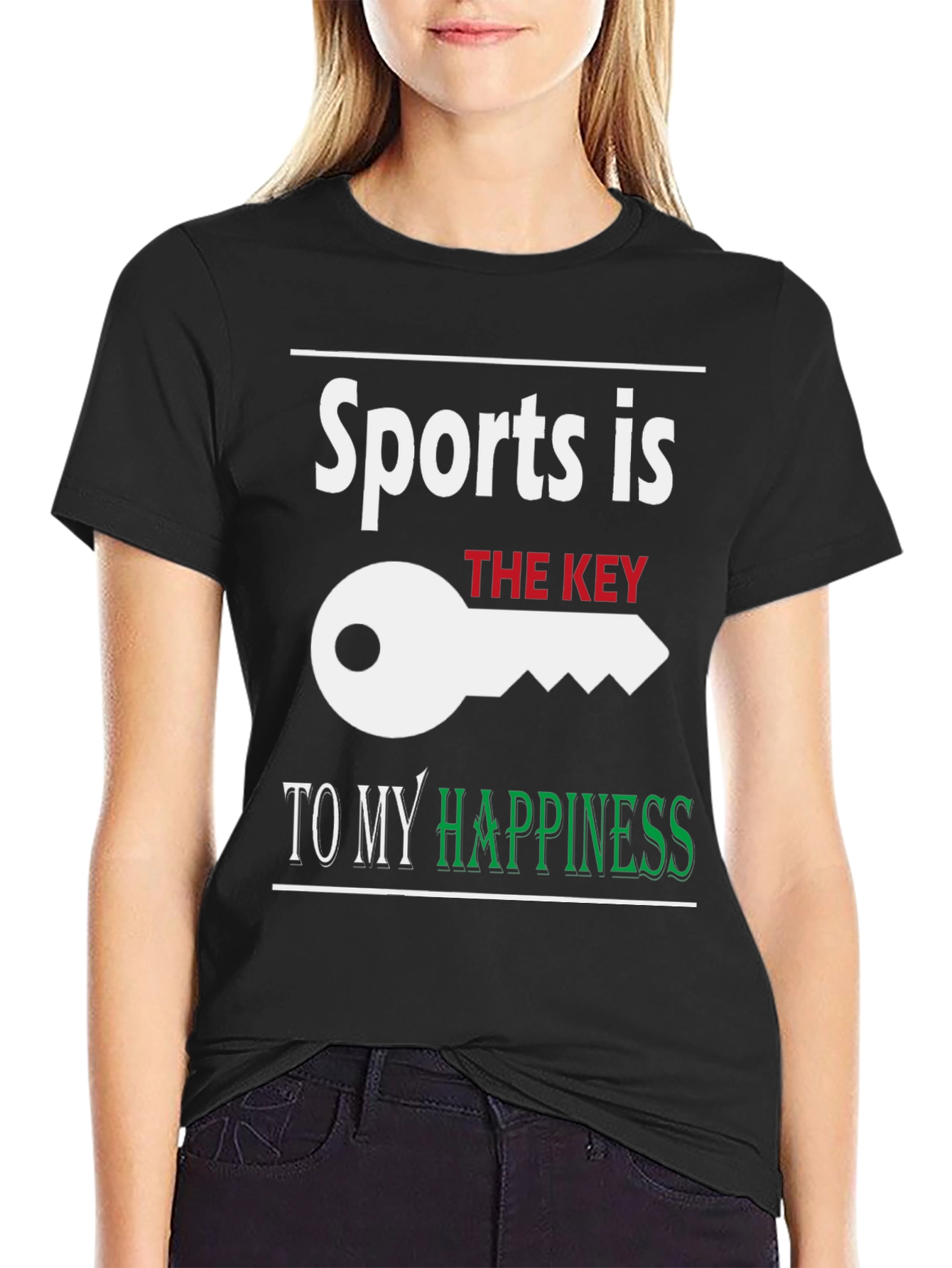 Sports is the Key to My Happiness T-Shirt