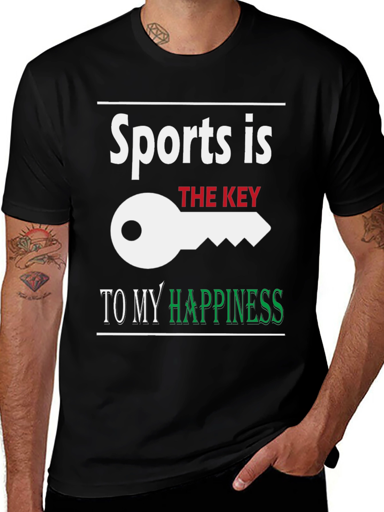 Sports is the Key to My Happiness T-Shirt