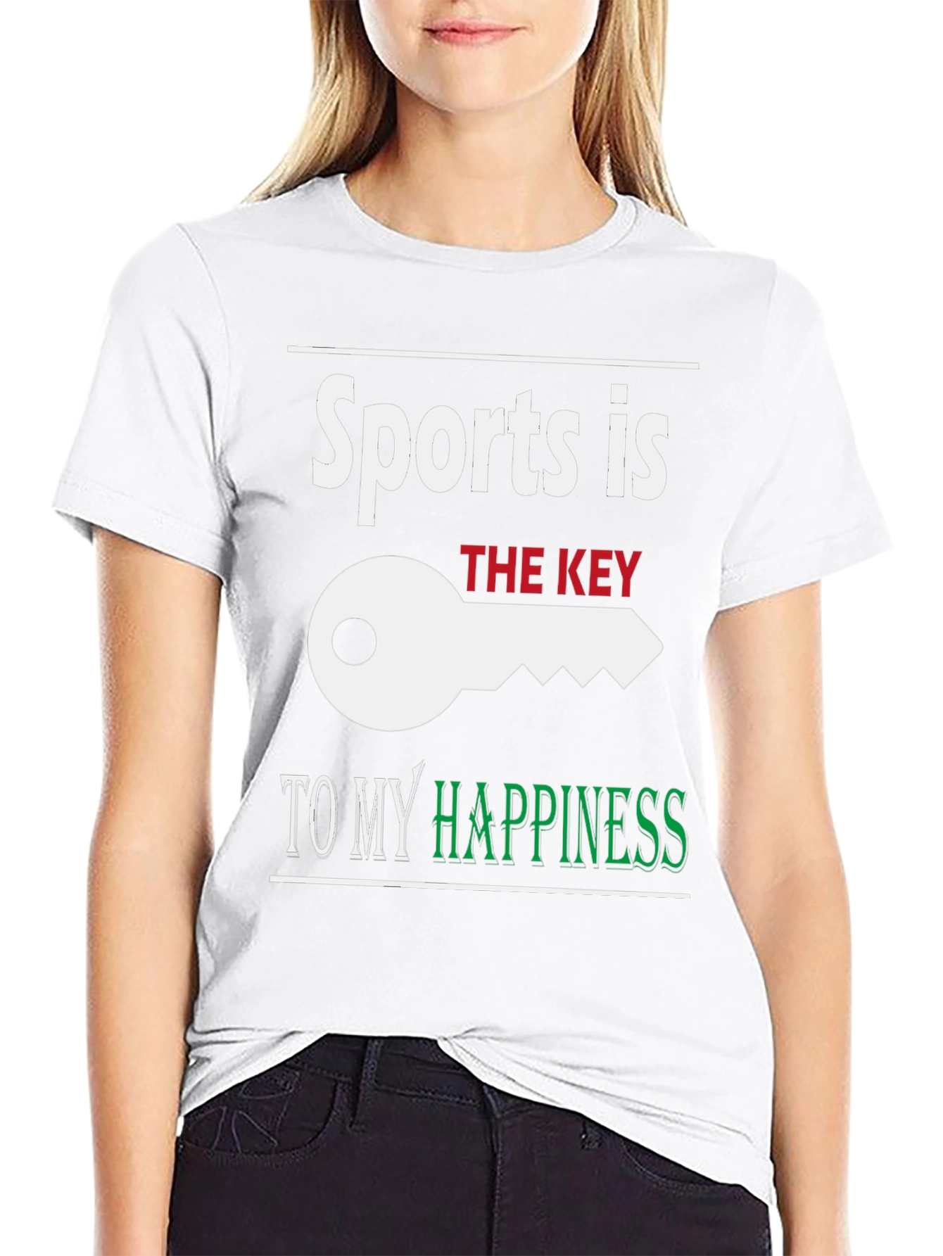 Sports is the Key to My Happiness T-Shirt