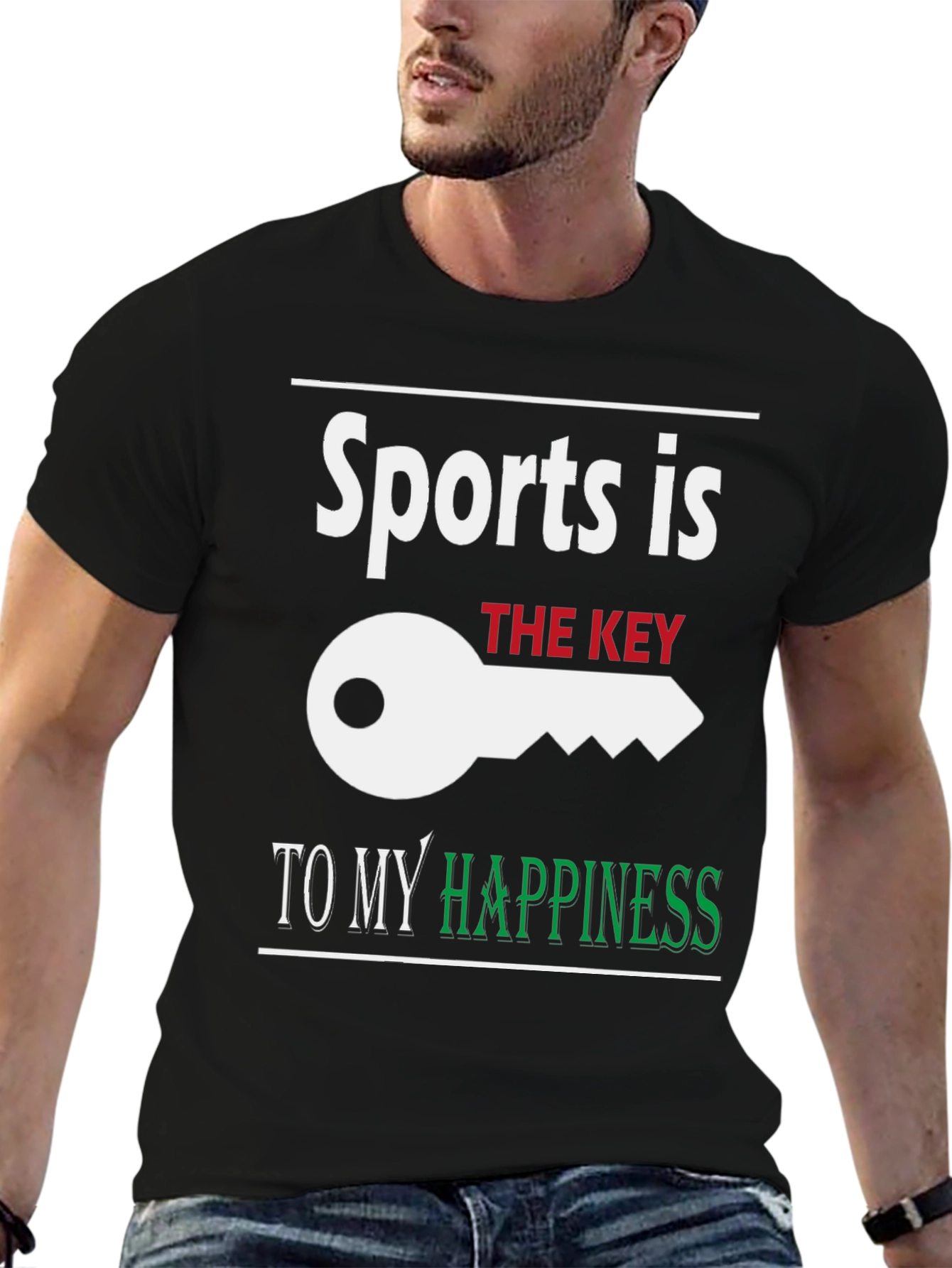 Sports is the Key to My Happiness T-Shirt