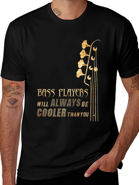 Bass Player Graphic Tee - Music Lover T-Shirt