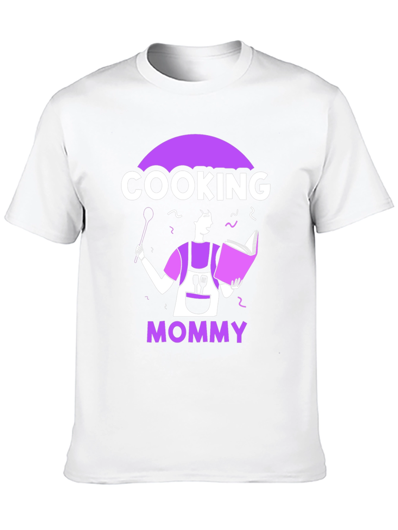 Cooking Mommy Graphic T-Shirt - Black Casual Tee