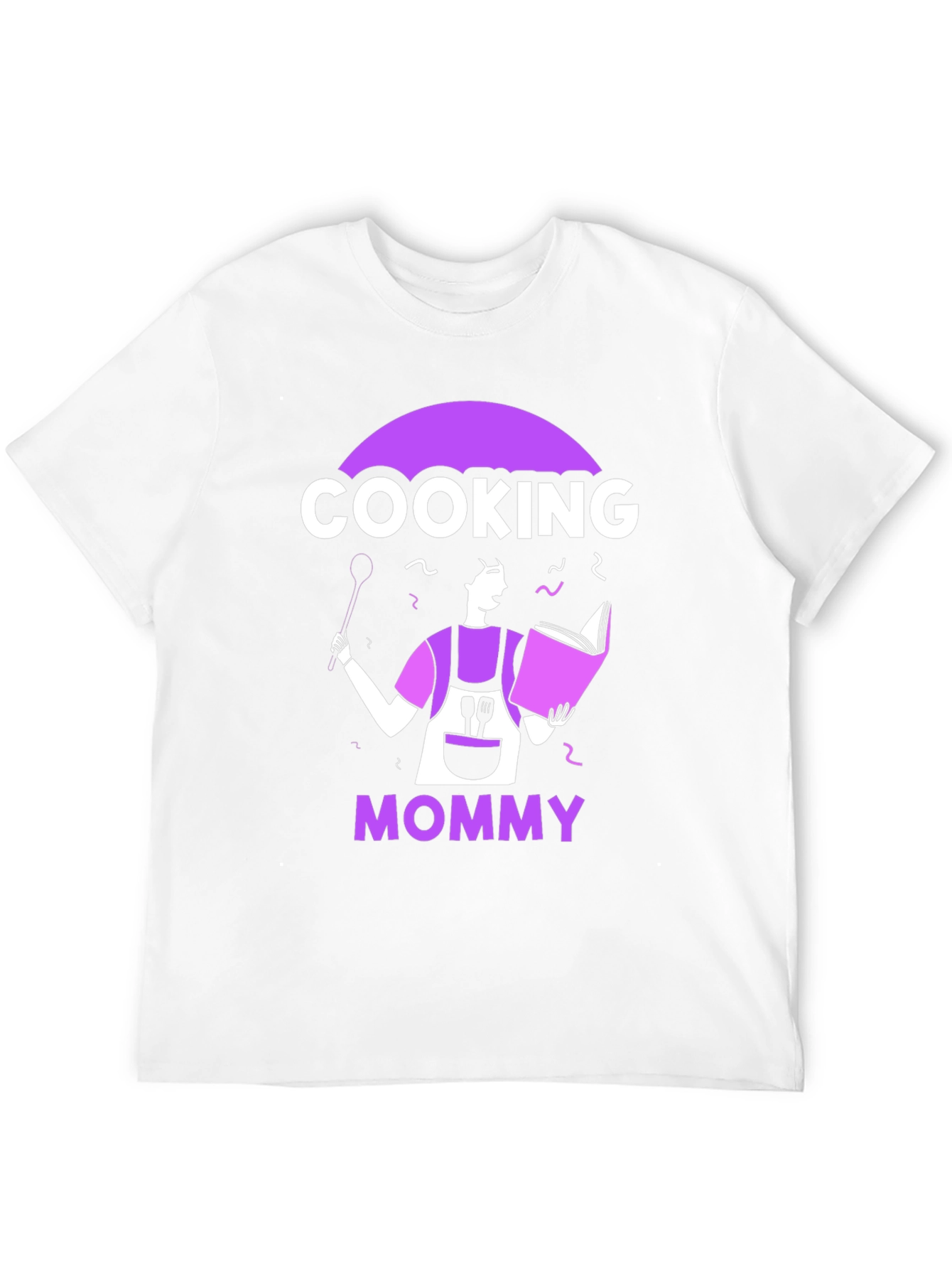 Cooking Mommy Graphic T-Shirt - Black Casual Tee