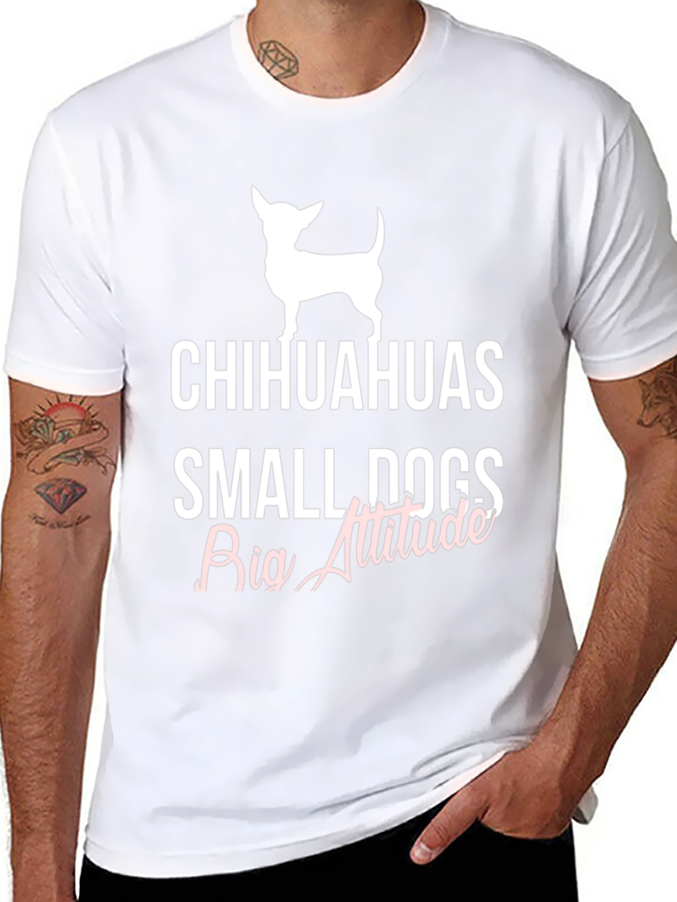 Chihuahuas Small Dogs Big Attitude T-Shirt