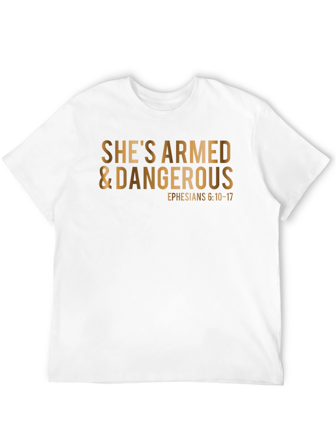 Shes Armed & Dangerous T-Shirt: Christian Apparel
