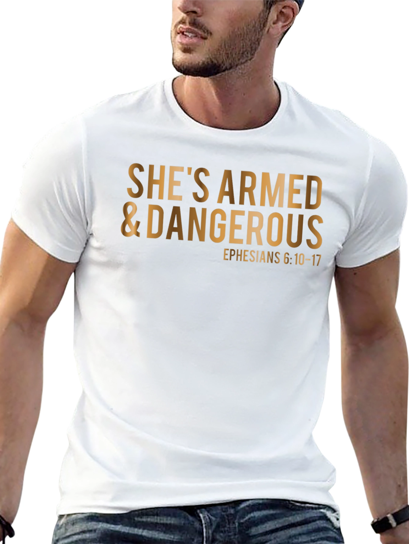 Shes Armed & Dangerous T-Shirt: Christian Apparel