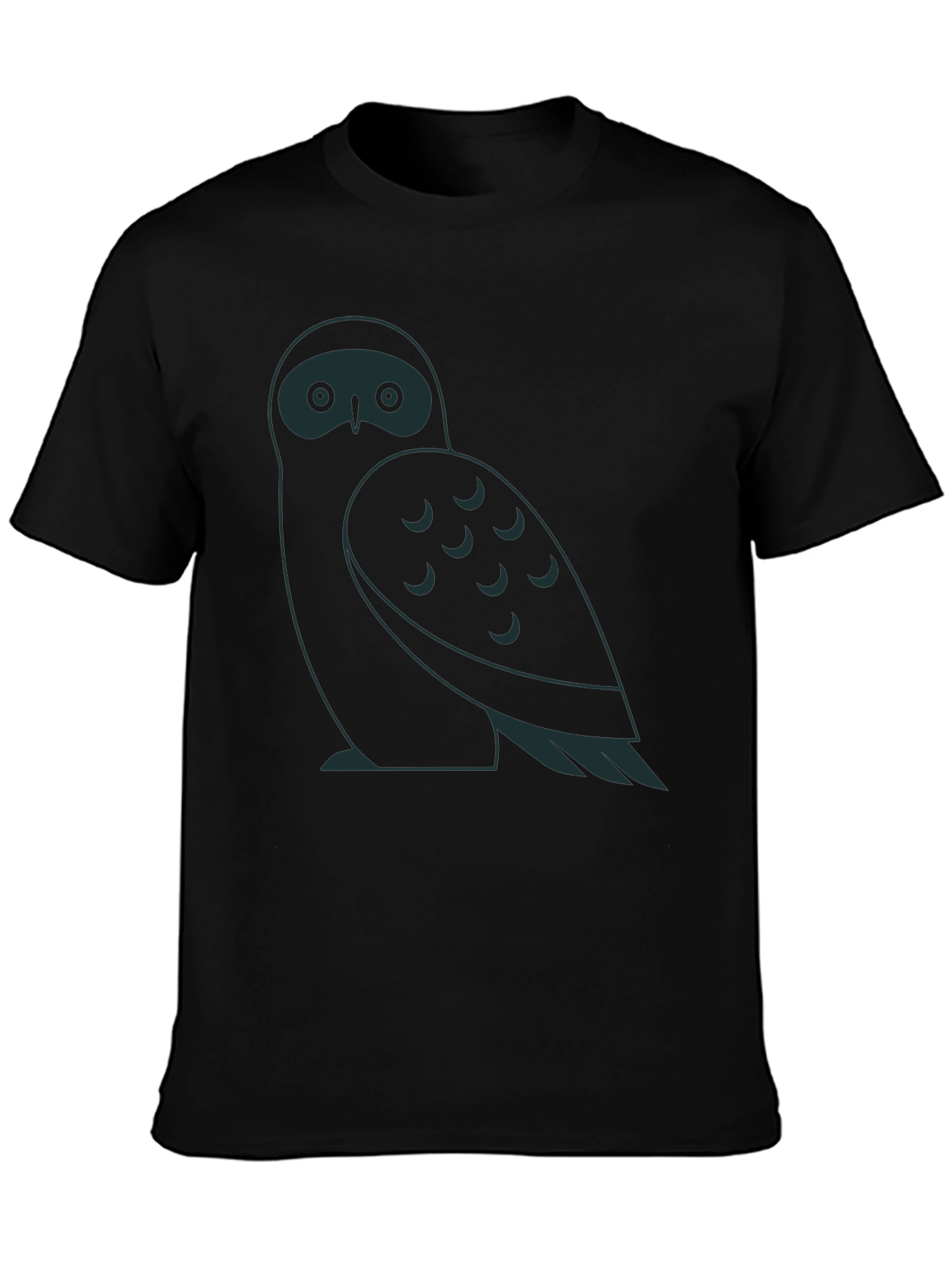Owl Graphic Black T-Shirt