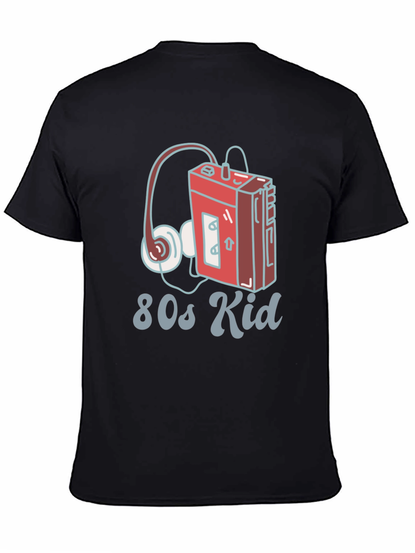 80s Kid Retro Cassette Player Graphic T-Shirt