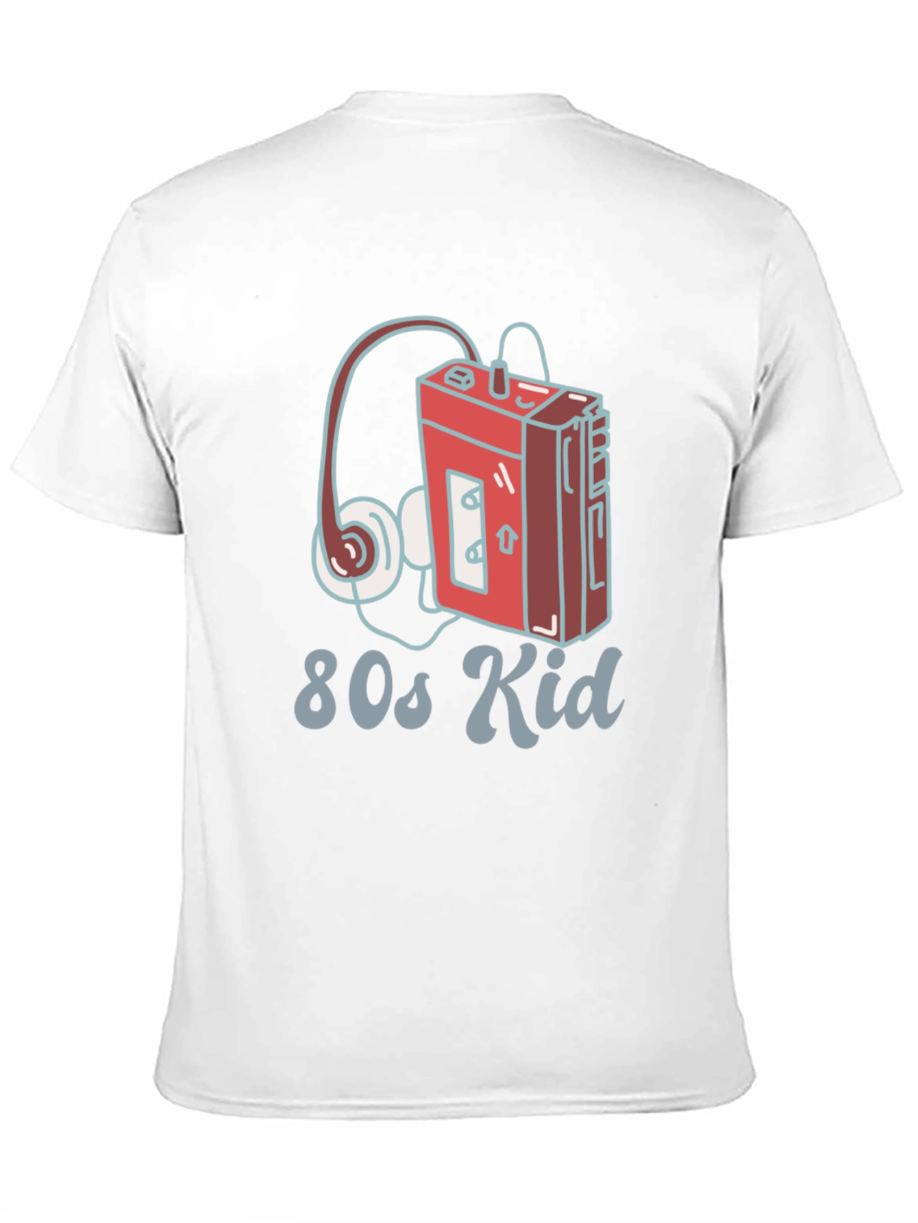 80s Kid Retro Cassette Player Graphic T-Shirt