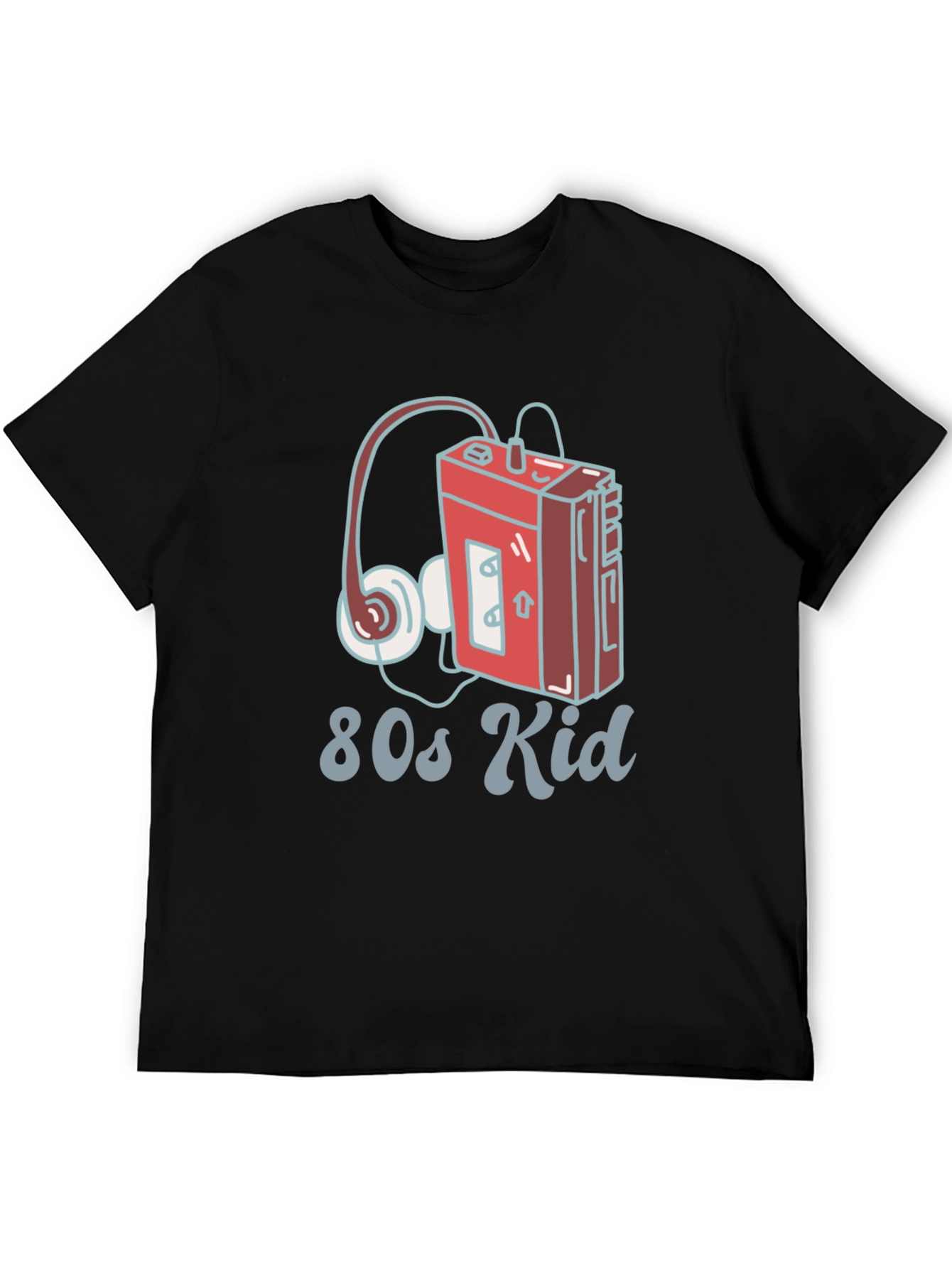 80s Kid Retro Cassette Player Graphic T-Shirt