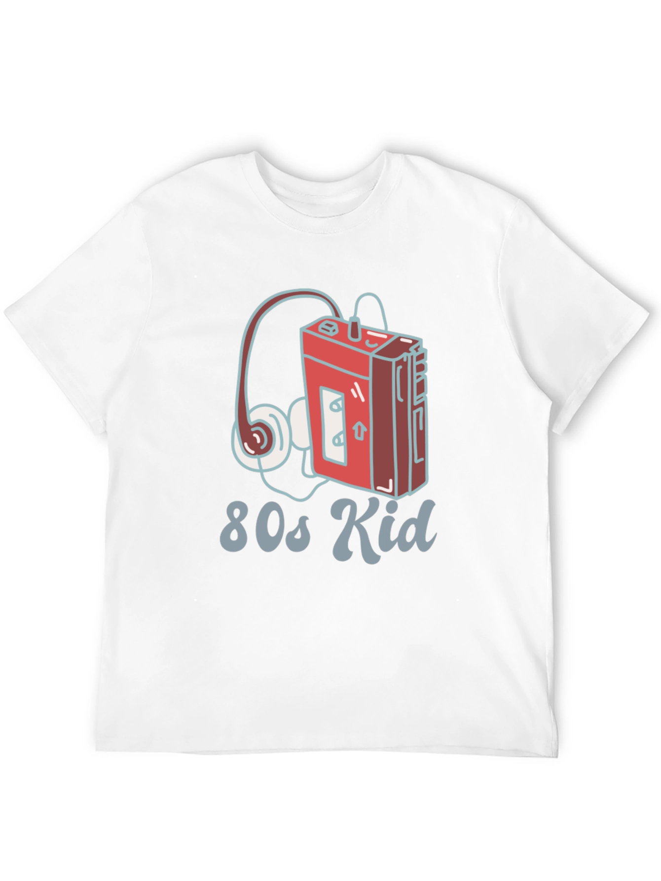 80s Kid Retro Cassette Player Graphic T-Shirt