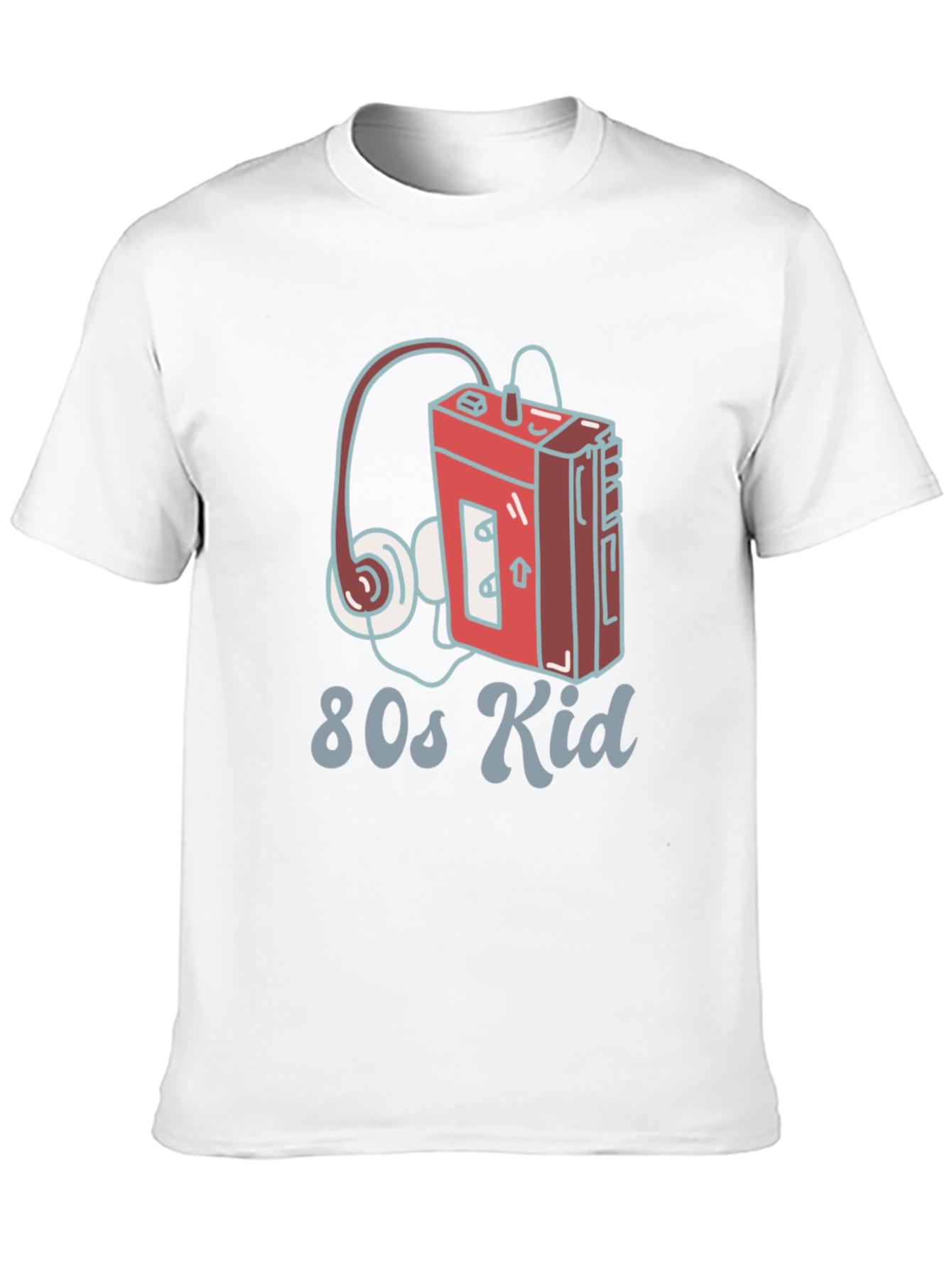 80s Kid Retro Cassette Player Graphic T-Shirt