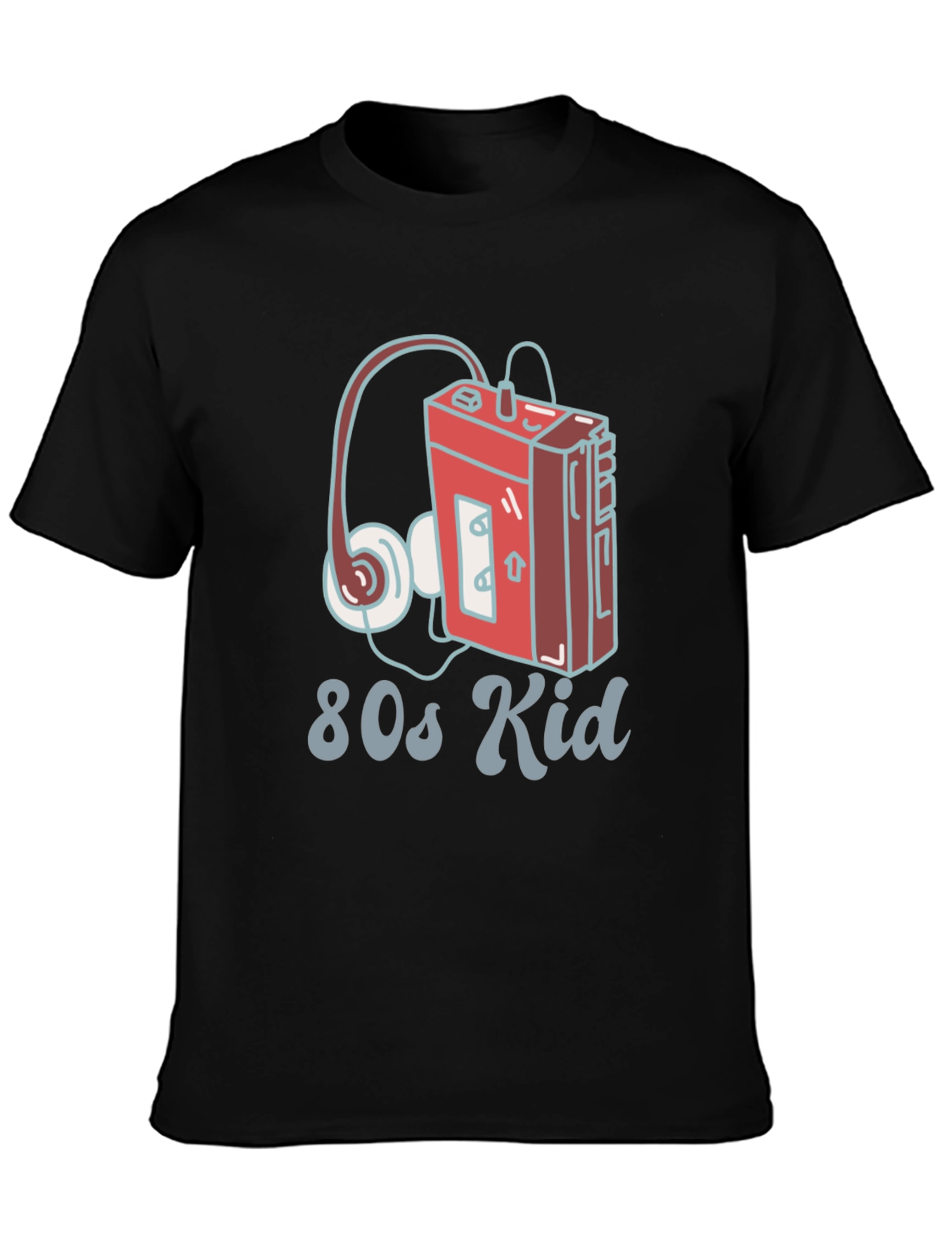 80s Kid Retro Cassette Player Graphic T-Shirt