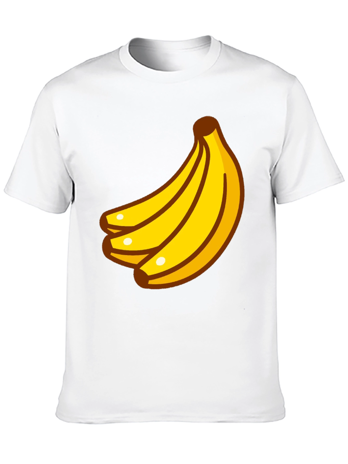 Banana Cartoon Graphic Black T-Shirt