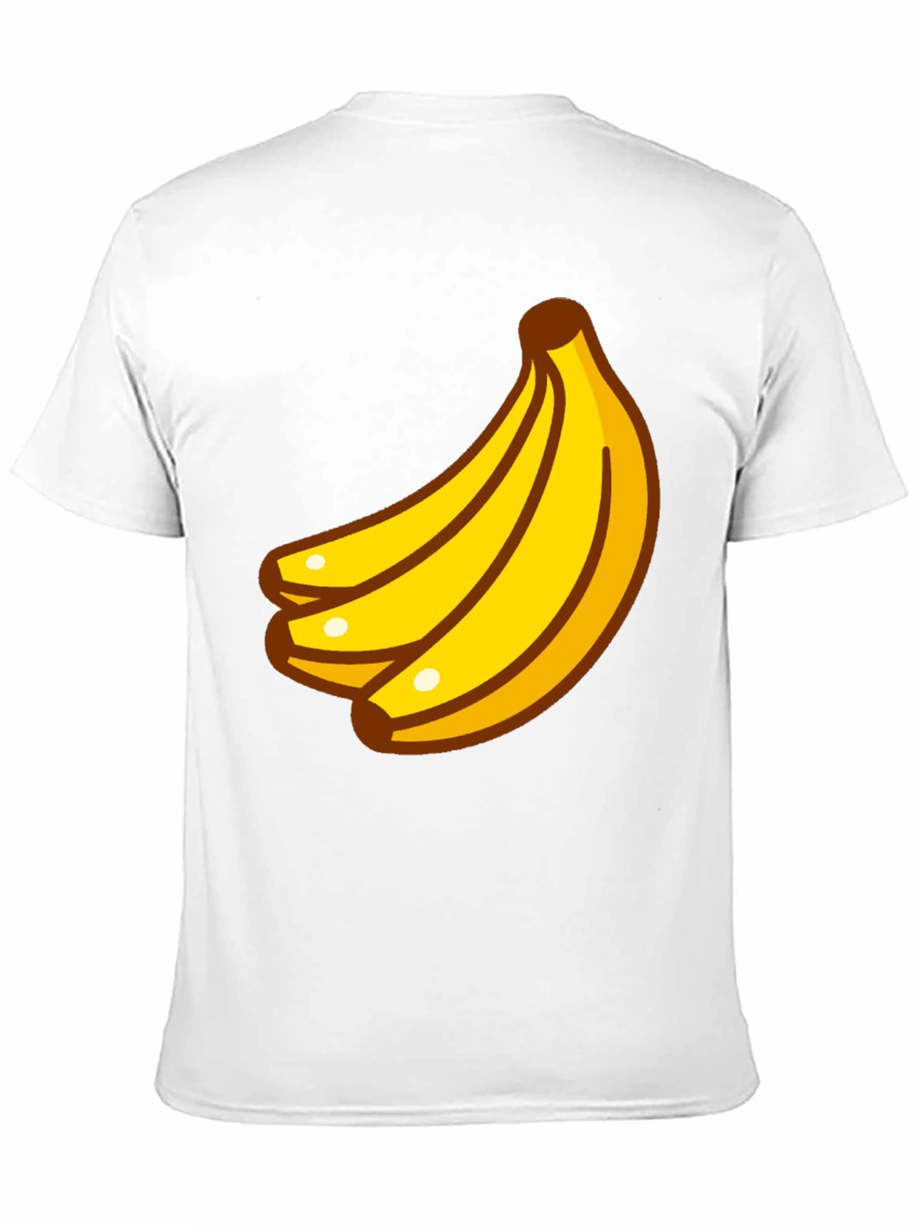Banana Cartoon Graphic Black T-Shirt