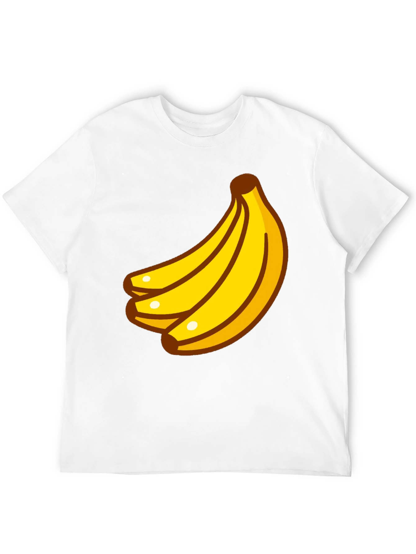 Banana Cartoon Graphic Black T-Shirt