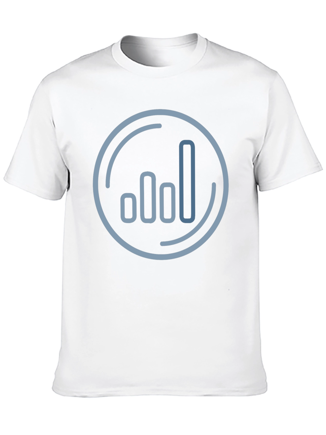 Modern Graph Design Black T-Shirt