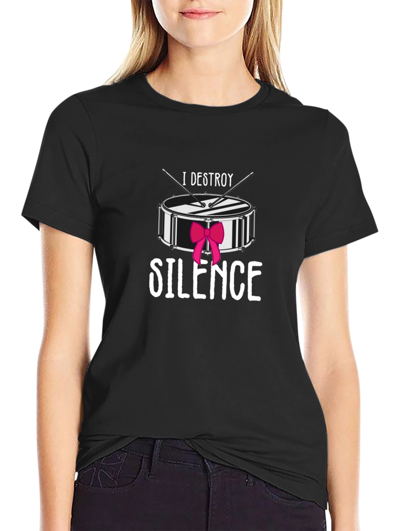 I Destroy Silence Drummer Tee