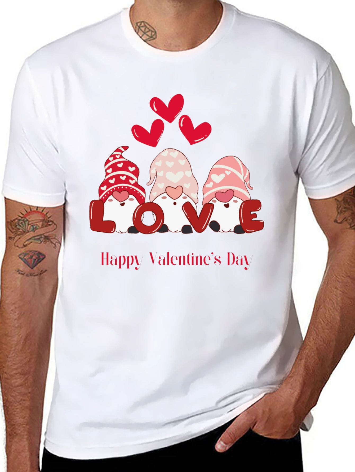 Valentines Day Gnomes LOVE T-Shirt