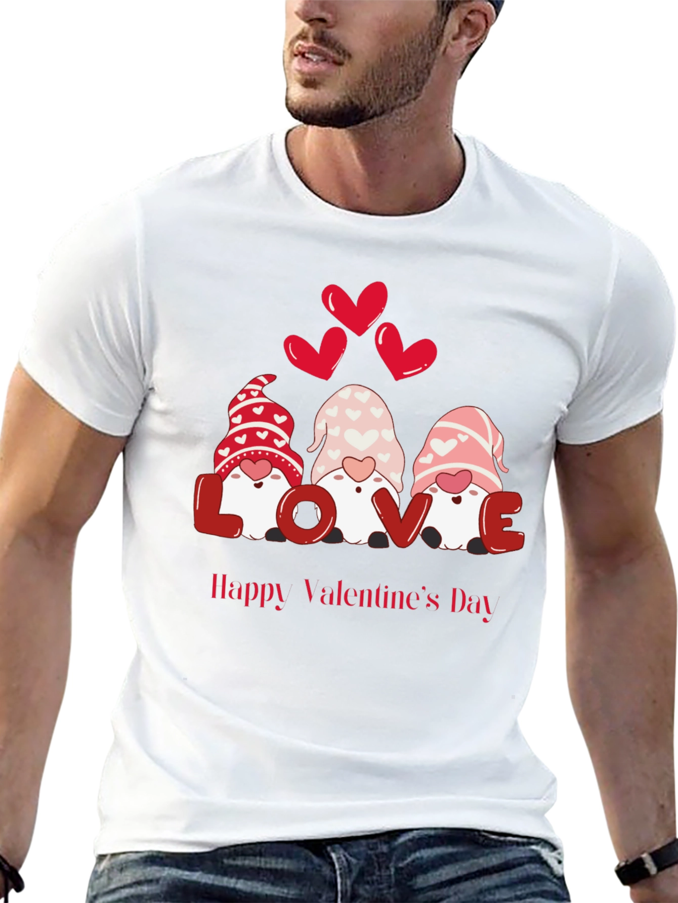 Valentines Day Gnomes LOVE T-Shirt