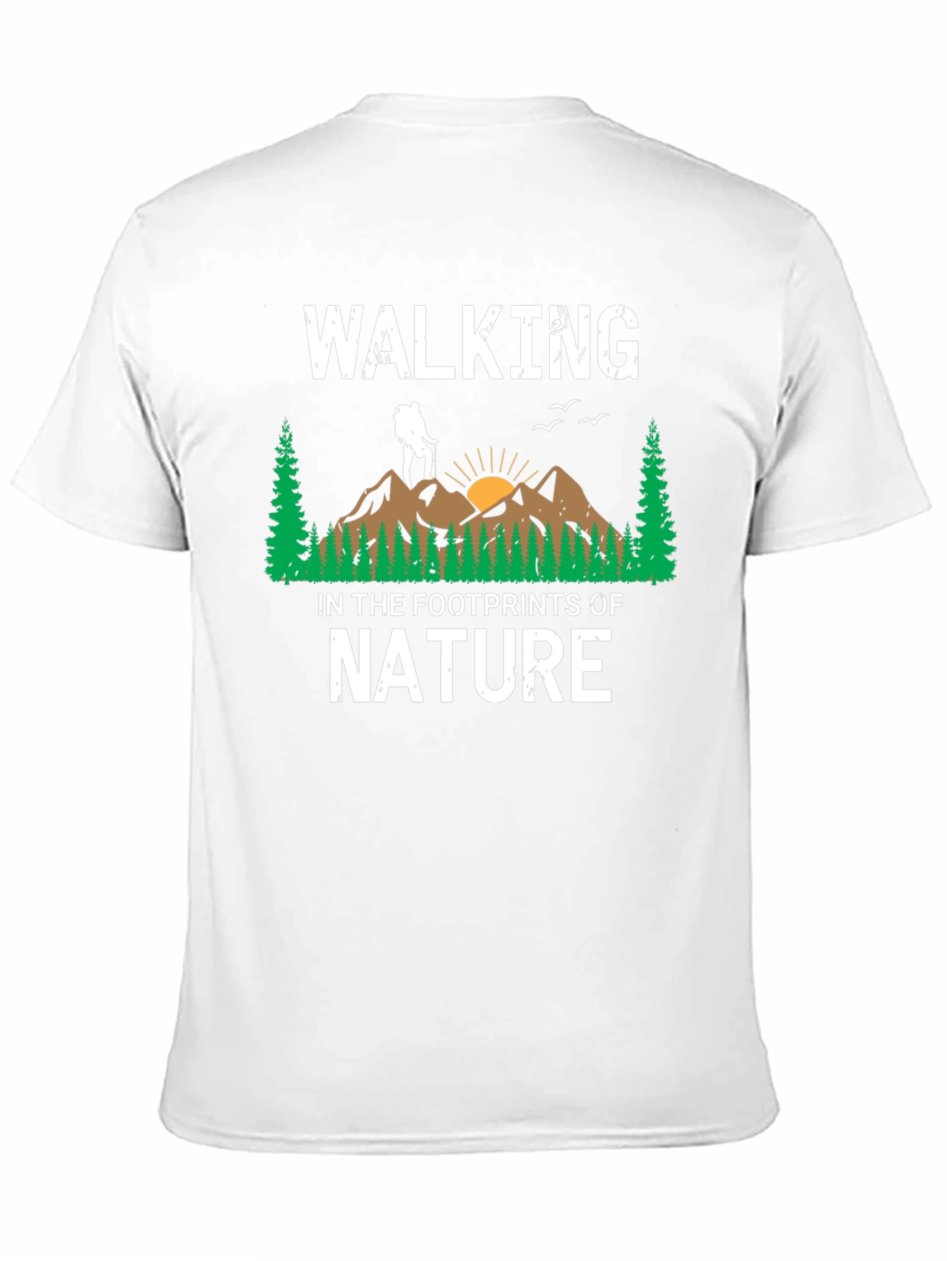 Walking in the Footprints of Nature Graphic T-Shirt