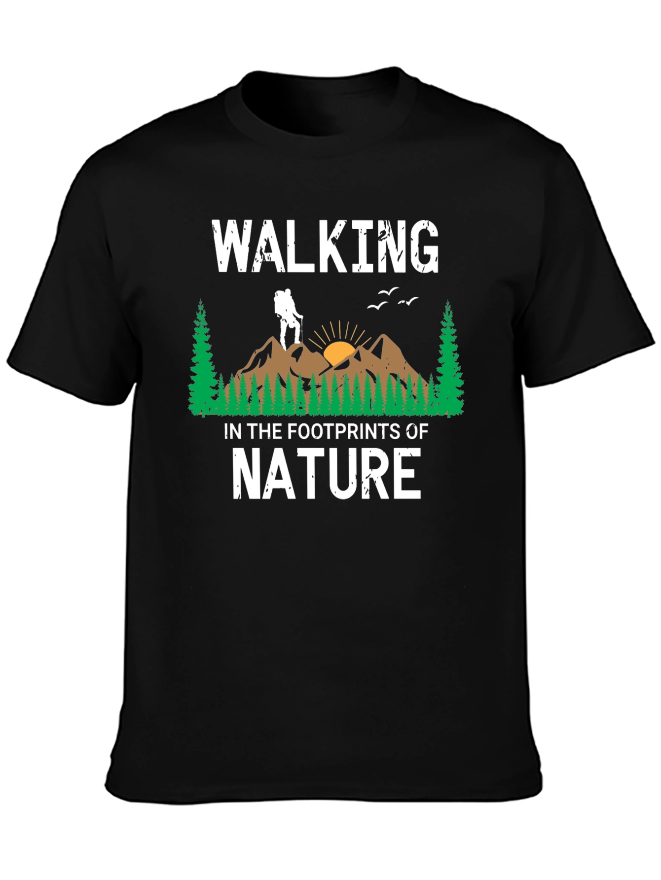 Walking in the Footprints of Nature Graphic T-Shirt