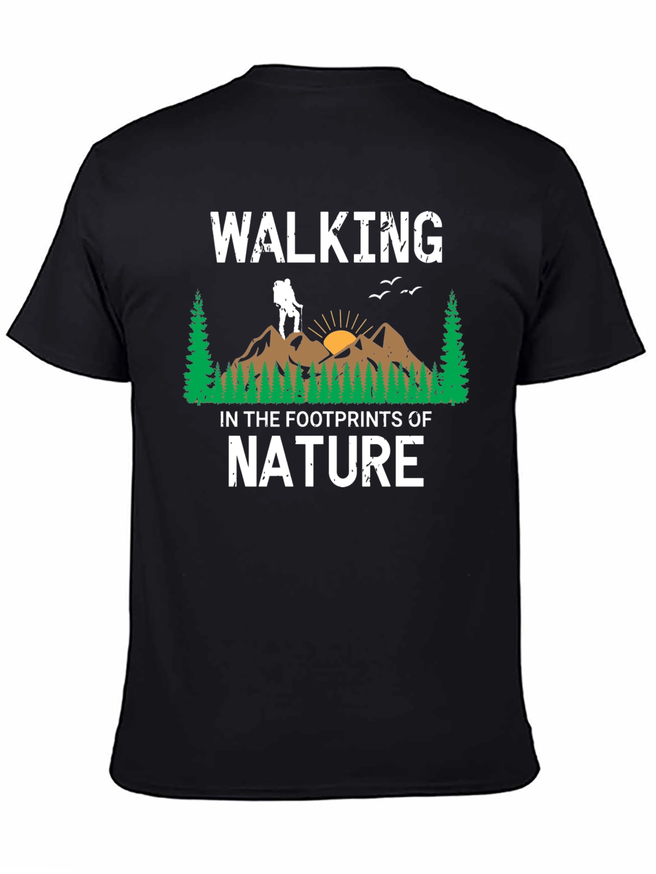 Walking in the Footprints of Nature Graphic T-Shirt