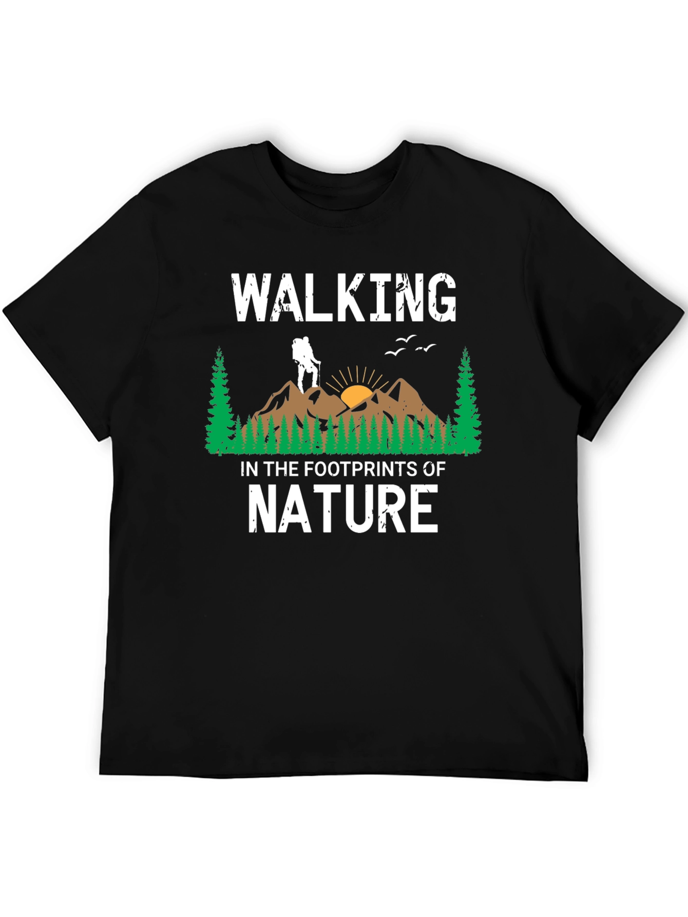Walking in the Footprints of Nature Graphic T-Shirt