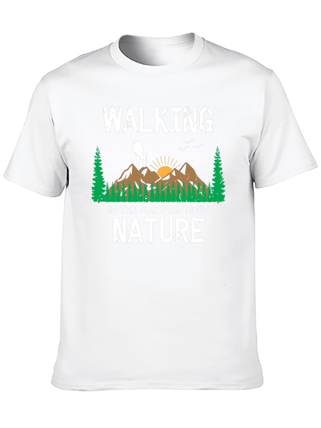 Walking in the Footprints of Nature Graphic T-Shirt