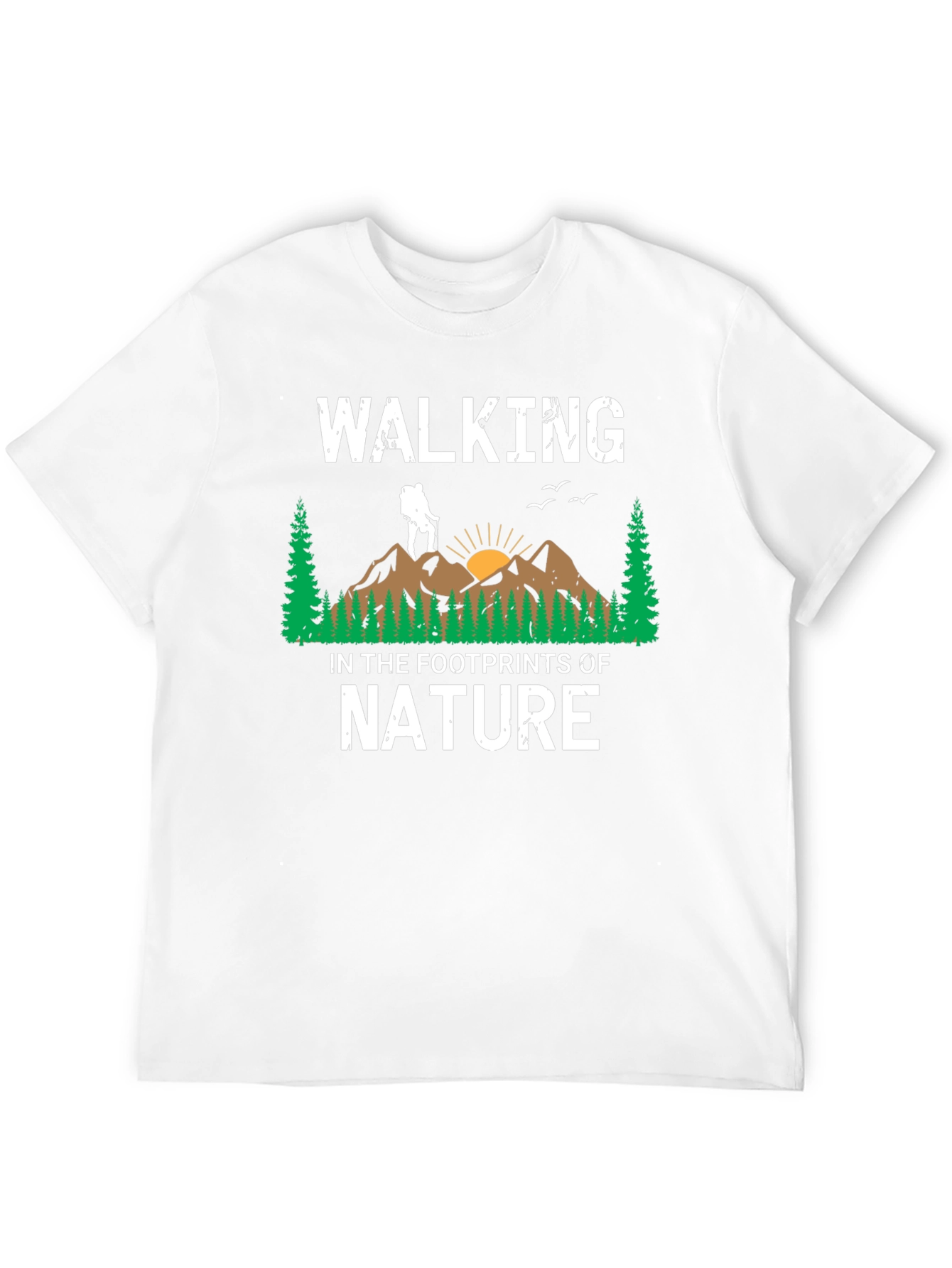Walking in the Footprints of Nature Graphic T-Shirt