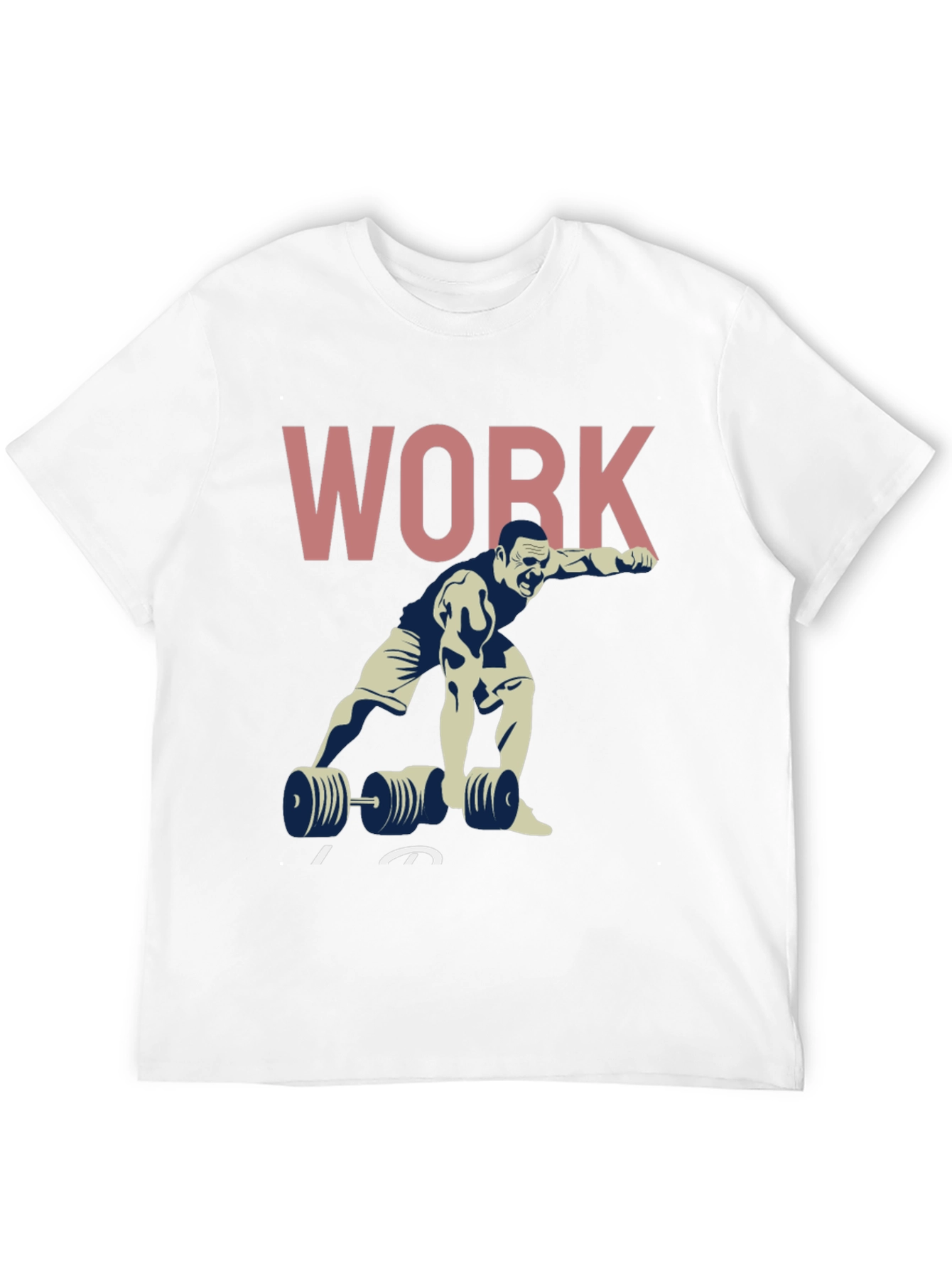 Workout Graphic T-Shirt - Black Cotton Gym Tee