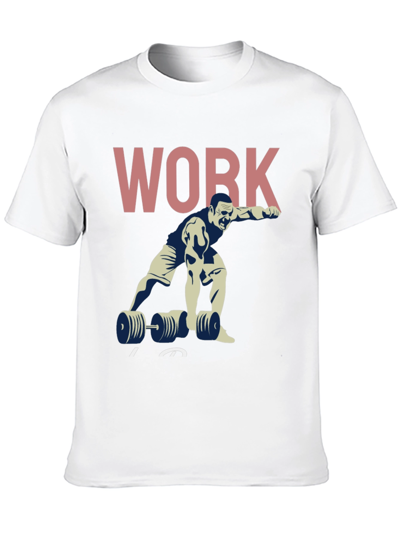 Workout Graphic T-Shirt - Black Cotton Gym Tee