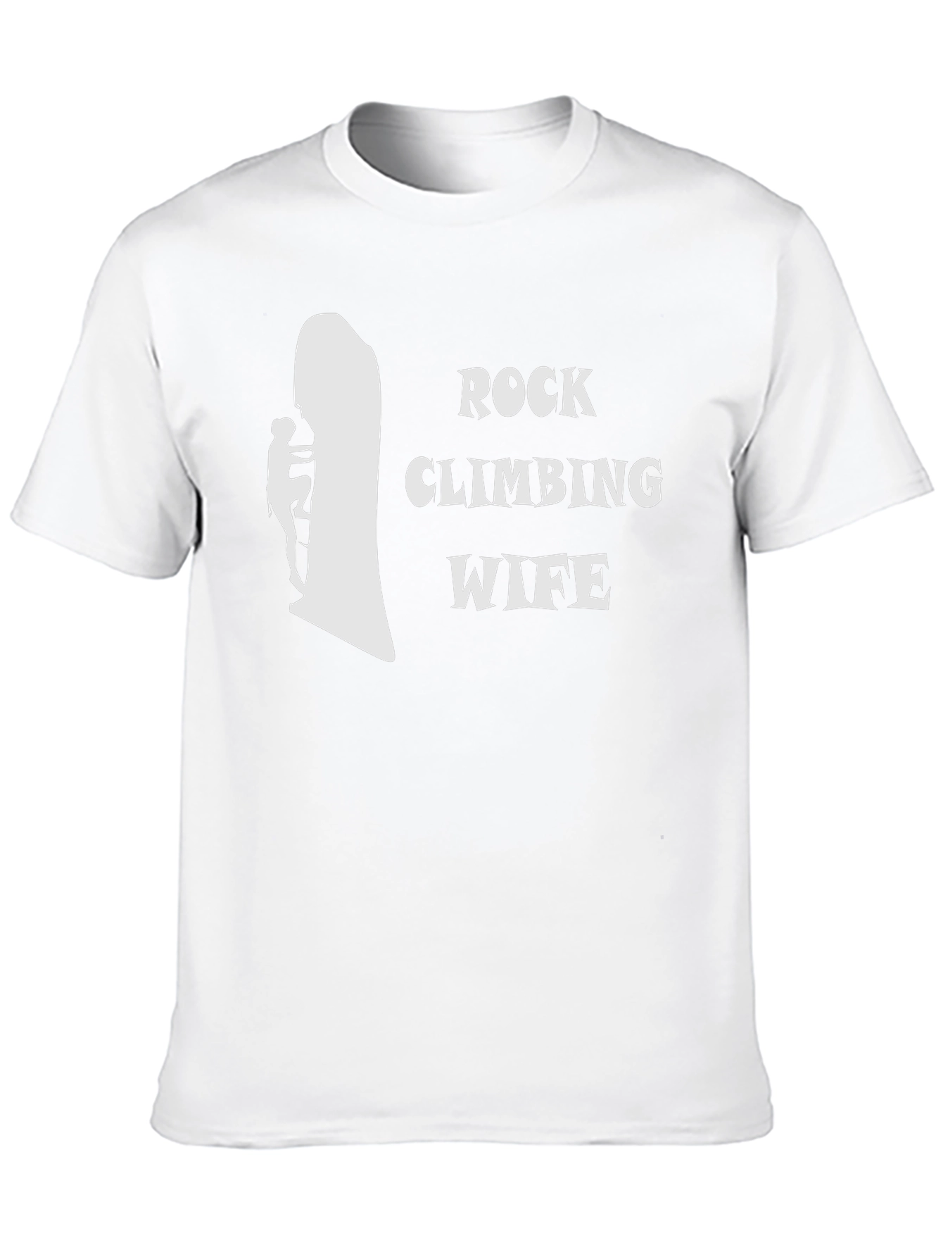 Rock Climbing Wife T-Shirt - Black