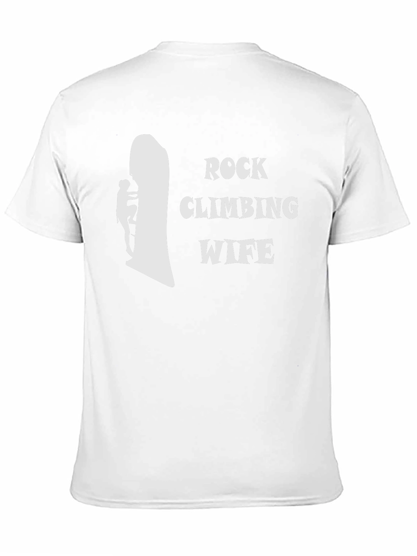 Rock Climbing Wife T-Shirt - Black