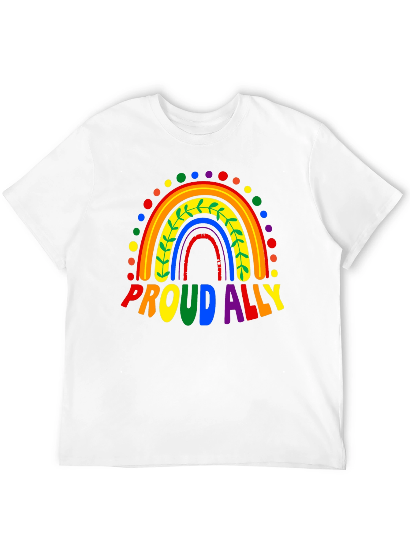 Proud Ally Rainbow LGBTQ+ Pride T-Shirt