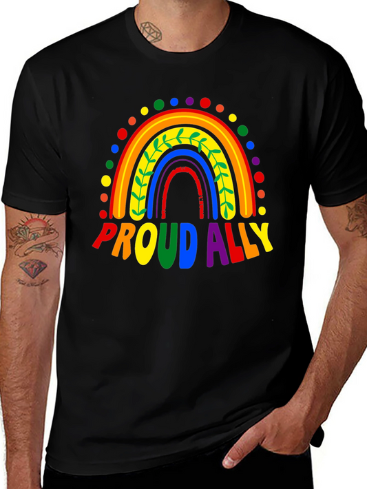 Proud Ally Rainbow LGBTQ+ Pride T-Shirt