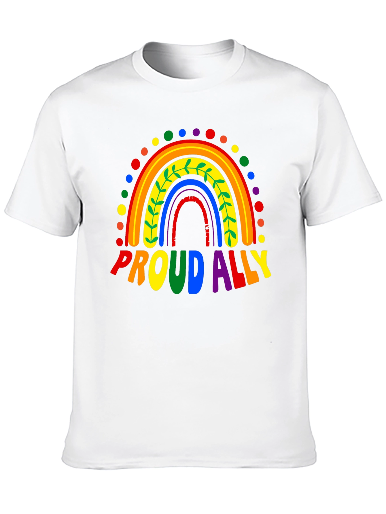 Proud Ally Rainbow LGBTQ+ Pride T-Shirt