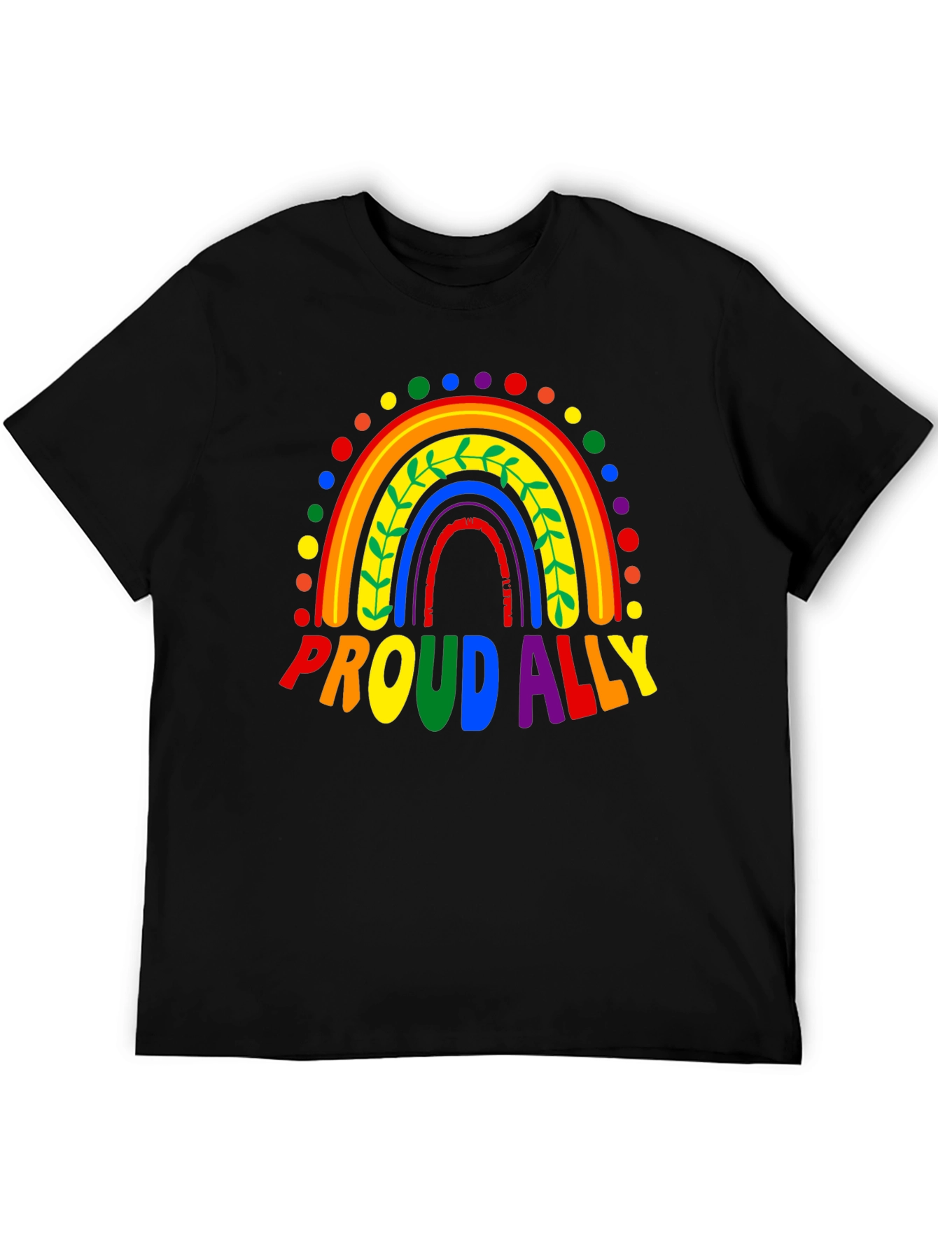 Proud Ally Rainbow LGBTQ+ Pride T-Shirt
